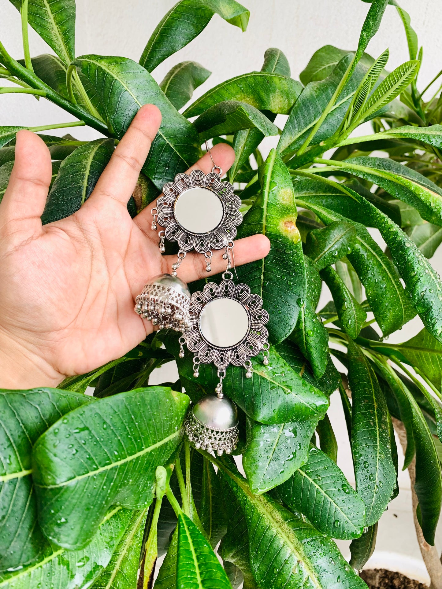 Big Flower Shaped Jhumka
