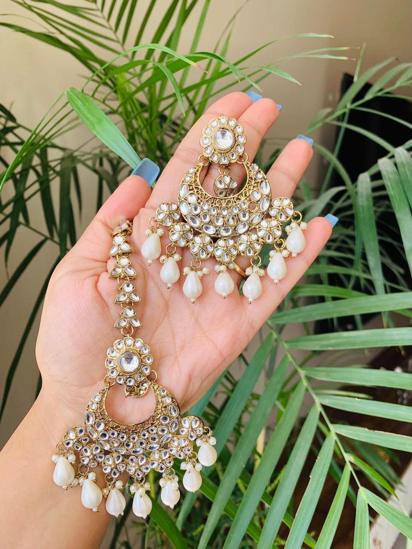 Beautiful ChaandBaali With Maang Tika