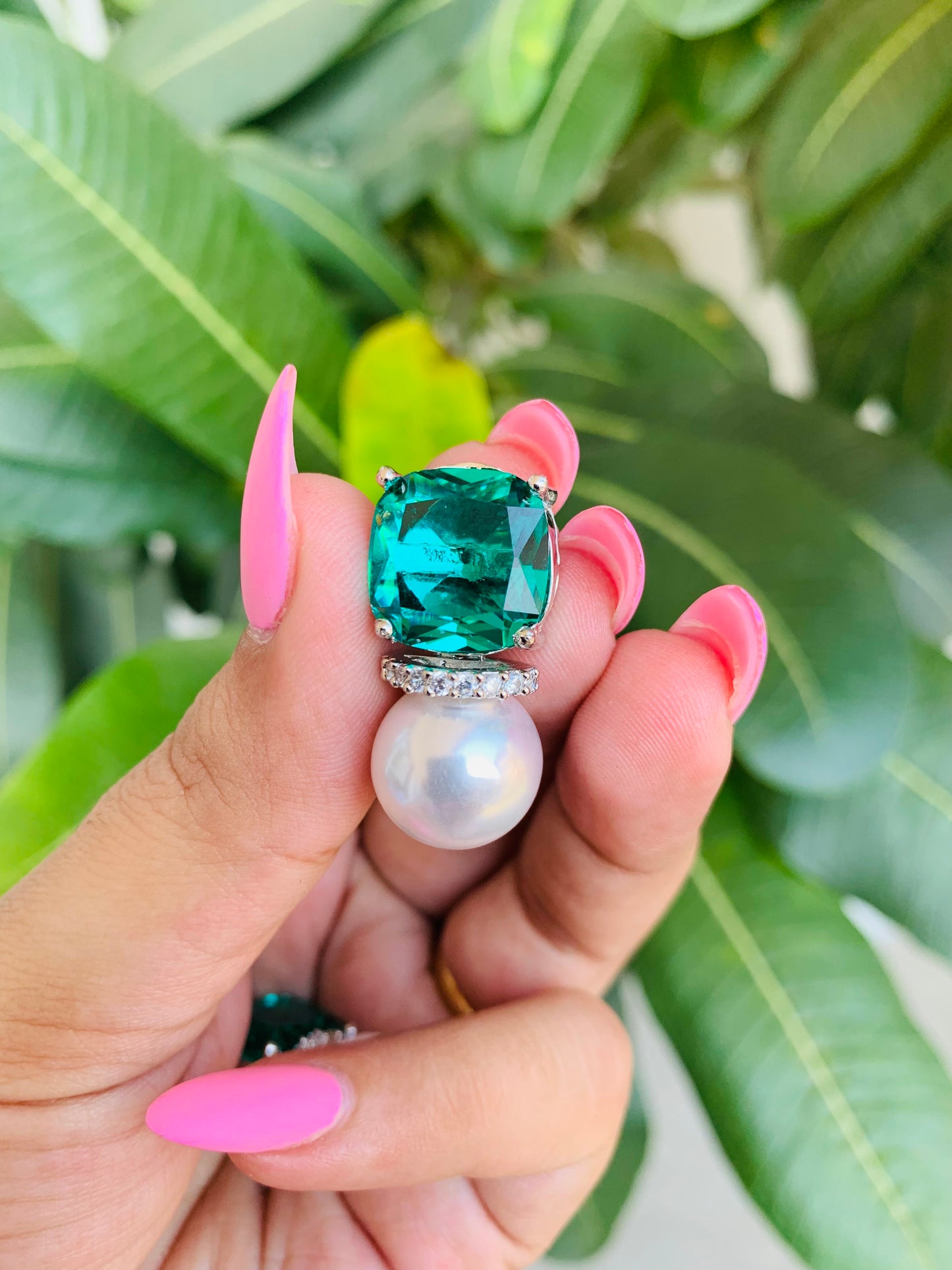 Swarovski Studs With Pearl Drop