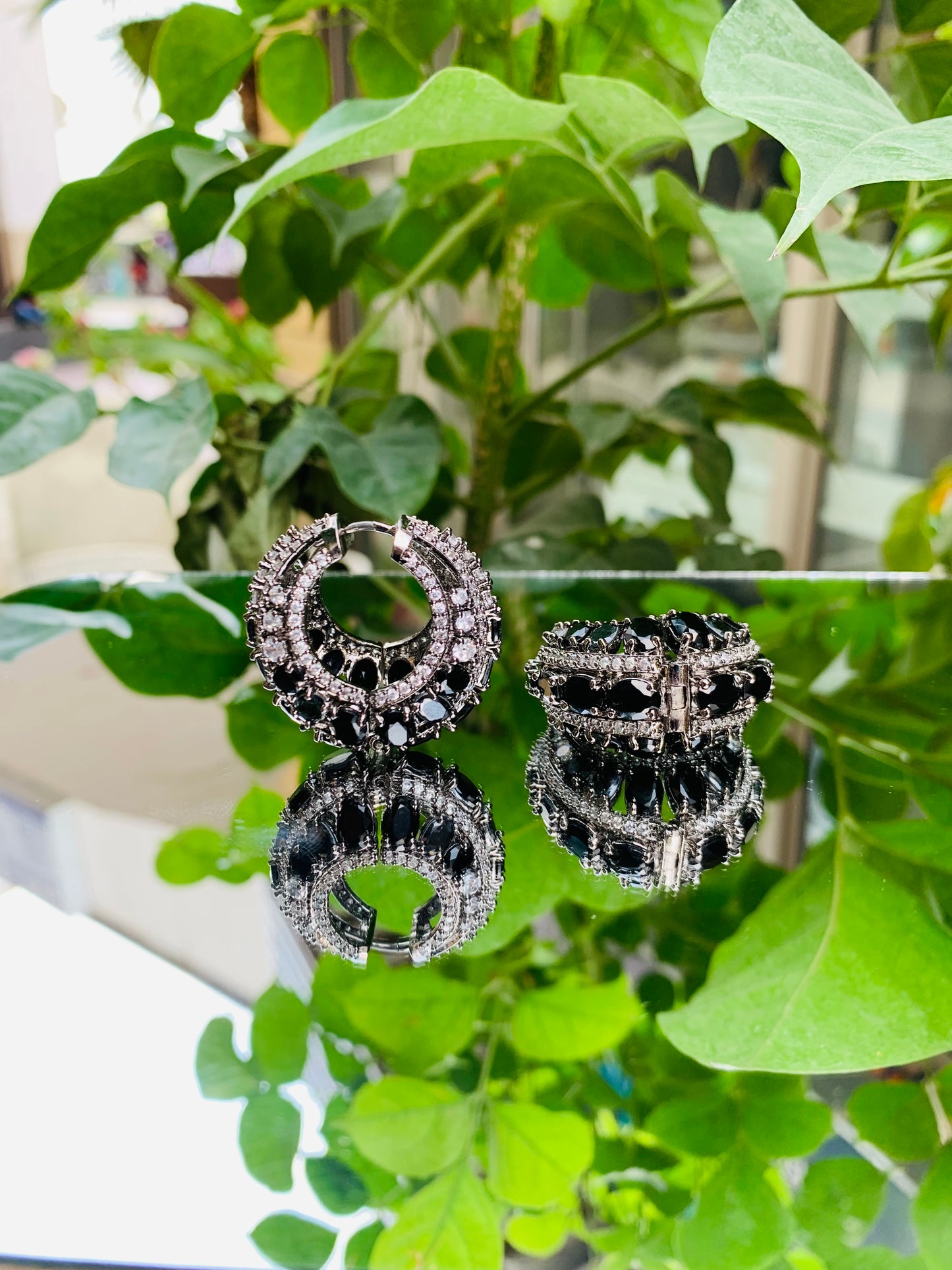 Statement Hoops (baalis) Dark Colors