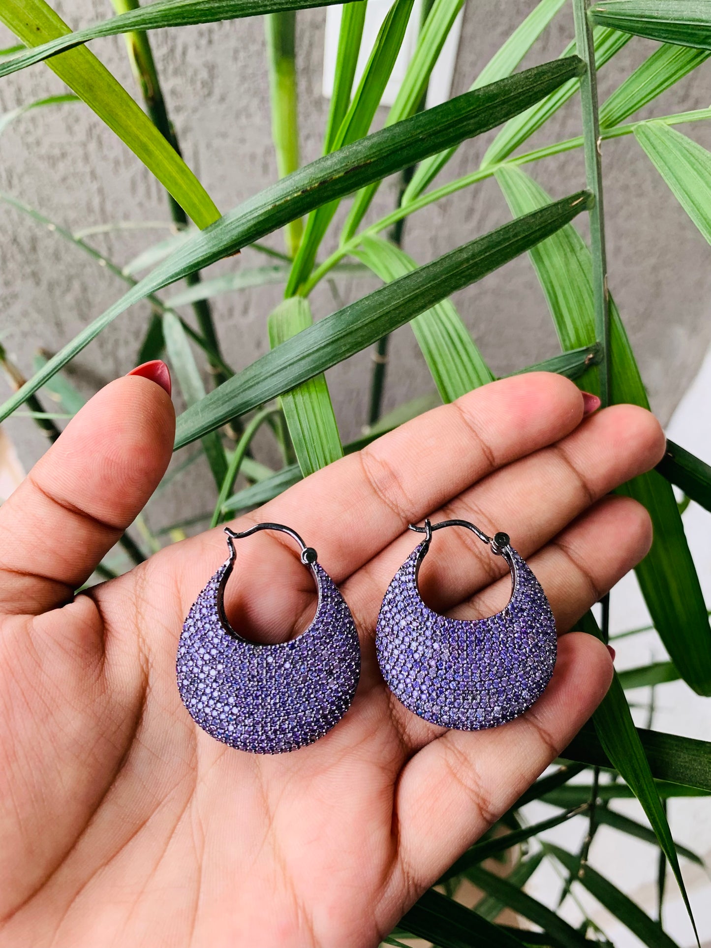 Micro AD Hoop Earrings