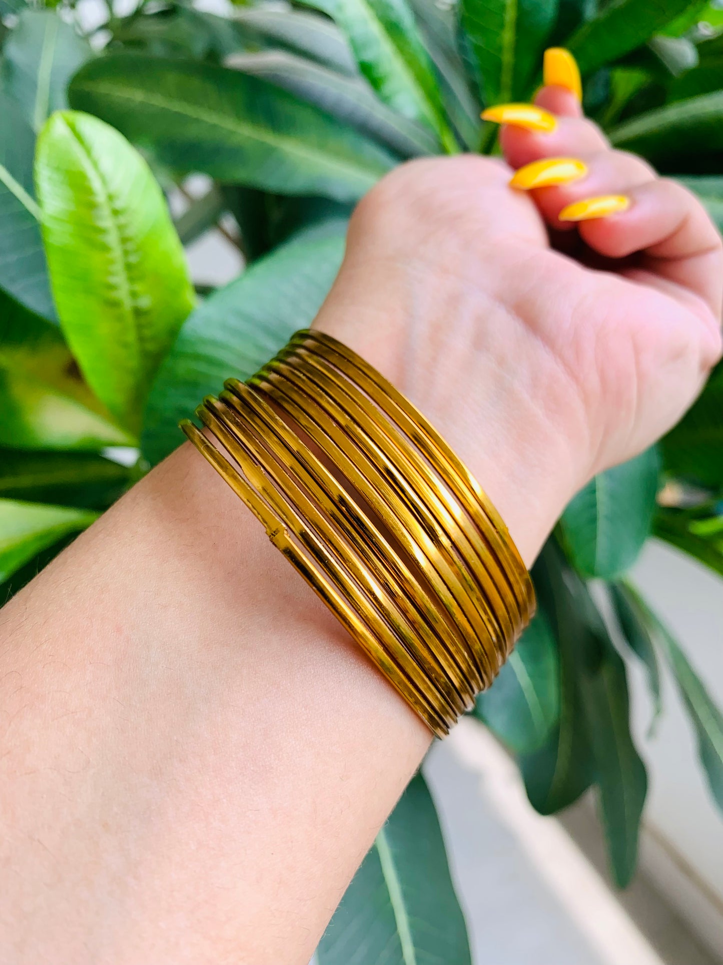 Golden Metal Bangles