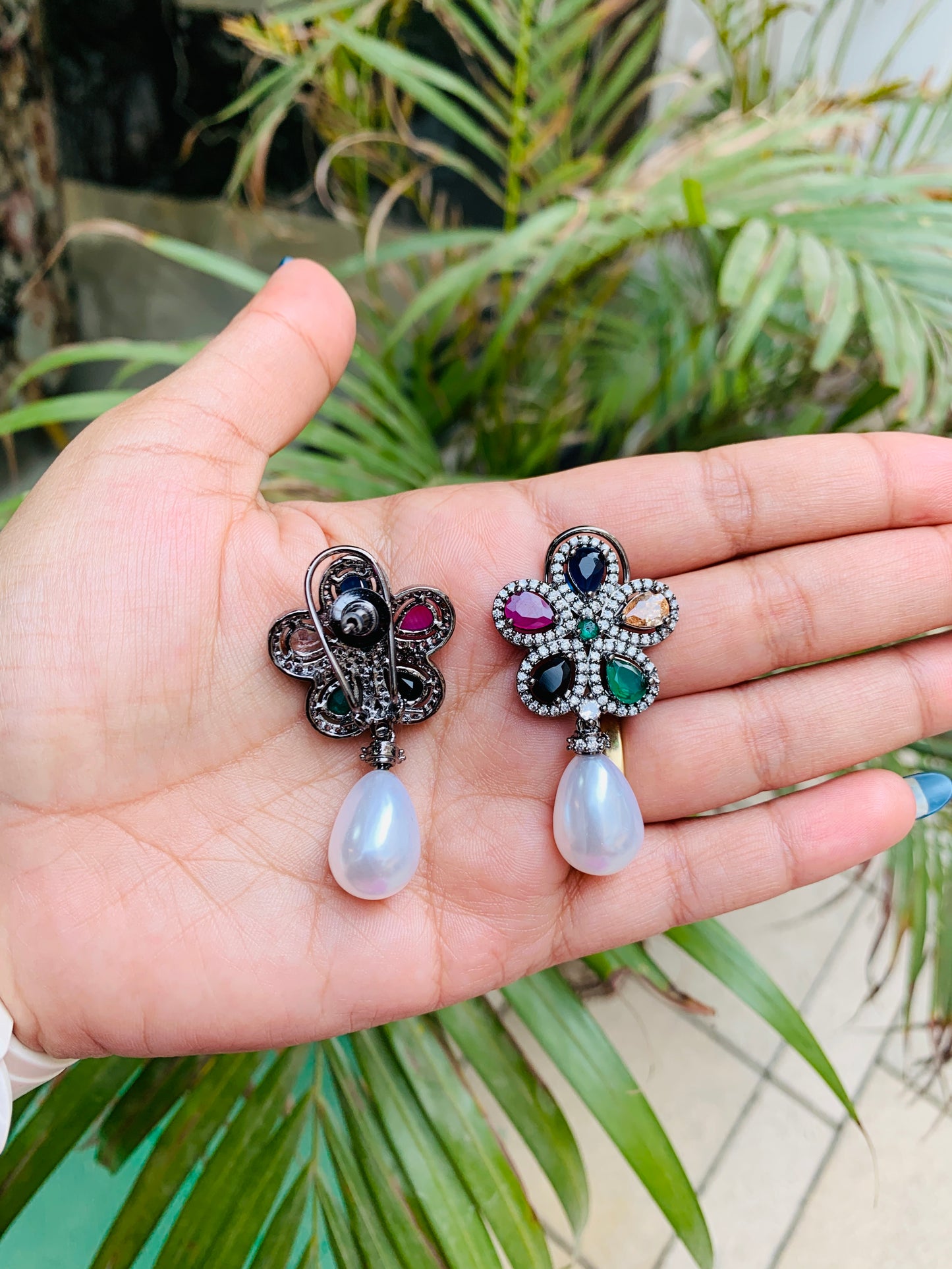 Micro AD Flower Danglers