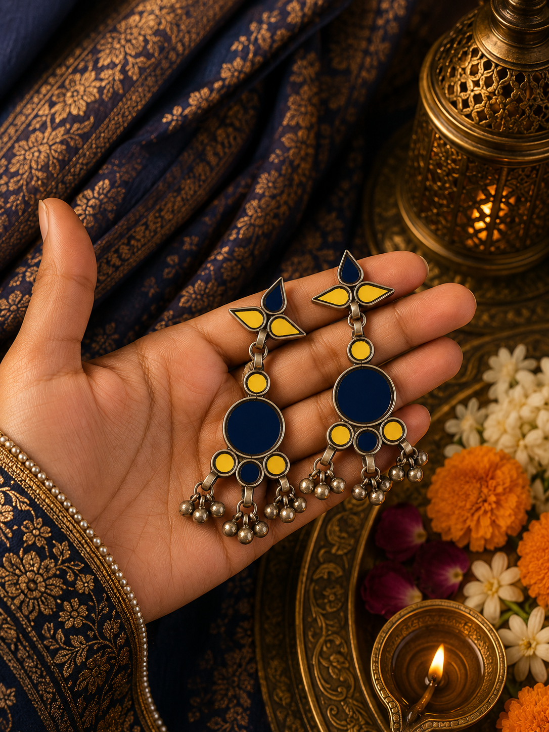 Naaz Afghani Glass Earrings