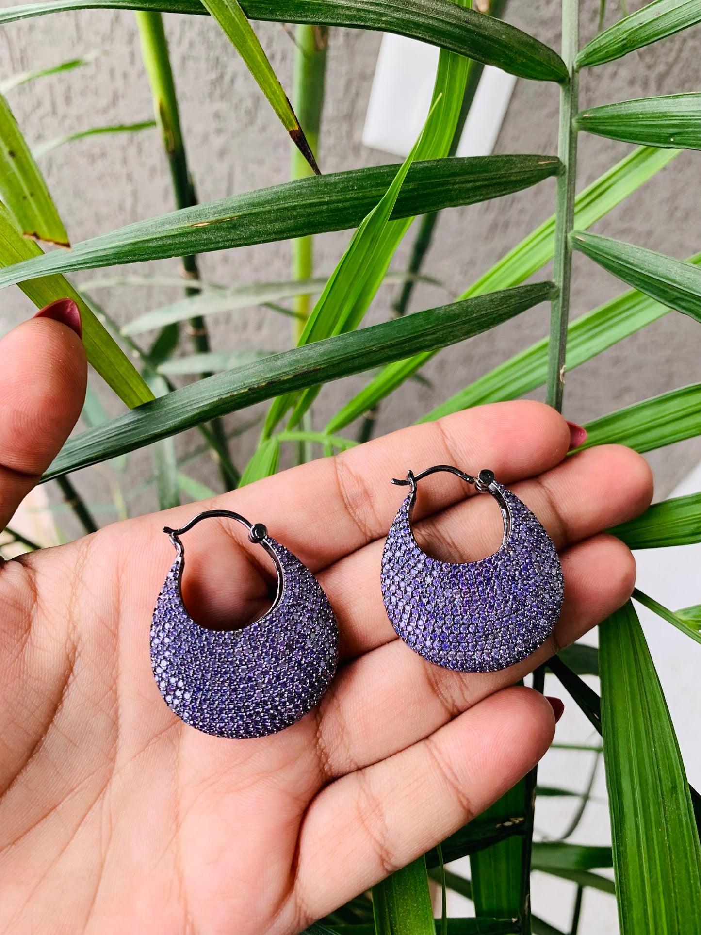 Micro AD Hoop Earrings