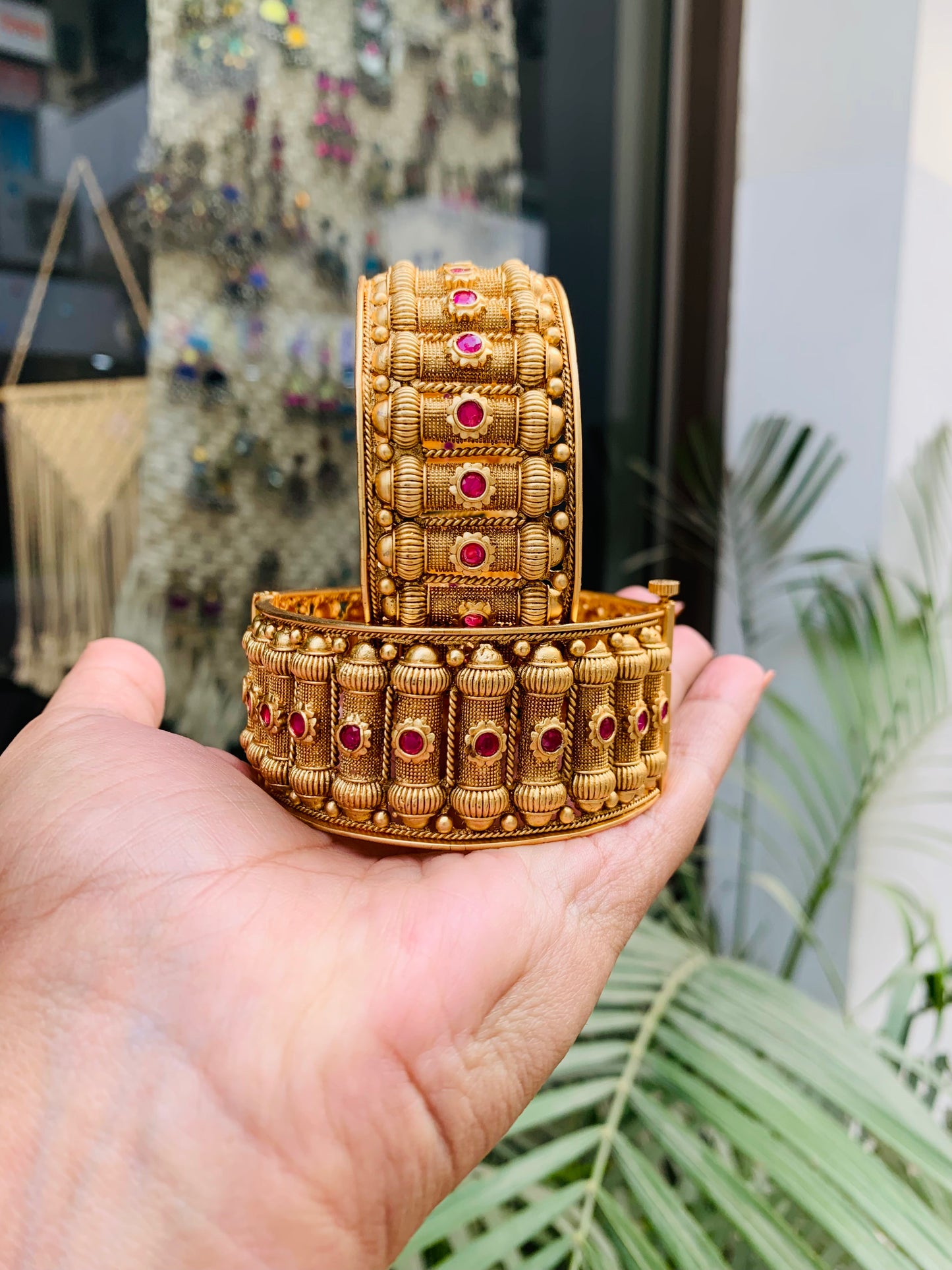 Real Gold Look Thick Kada