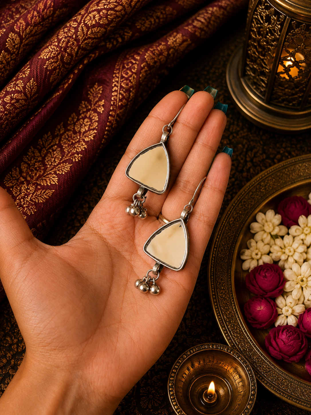 Riya Afghani Glass Earrings