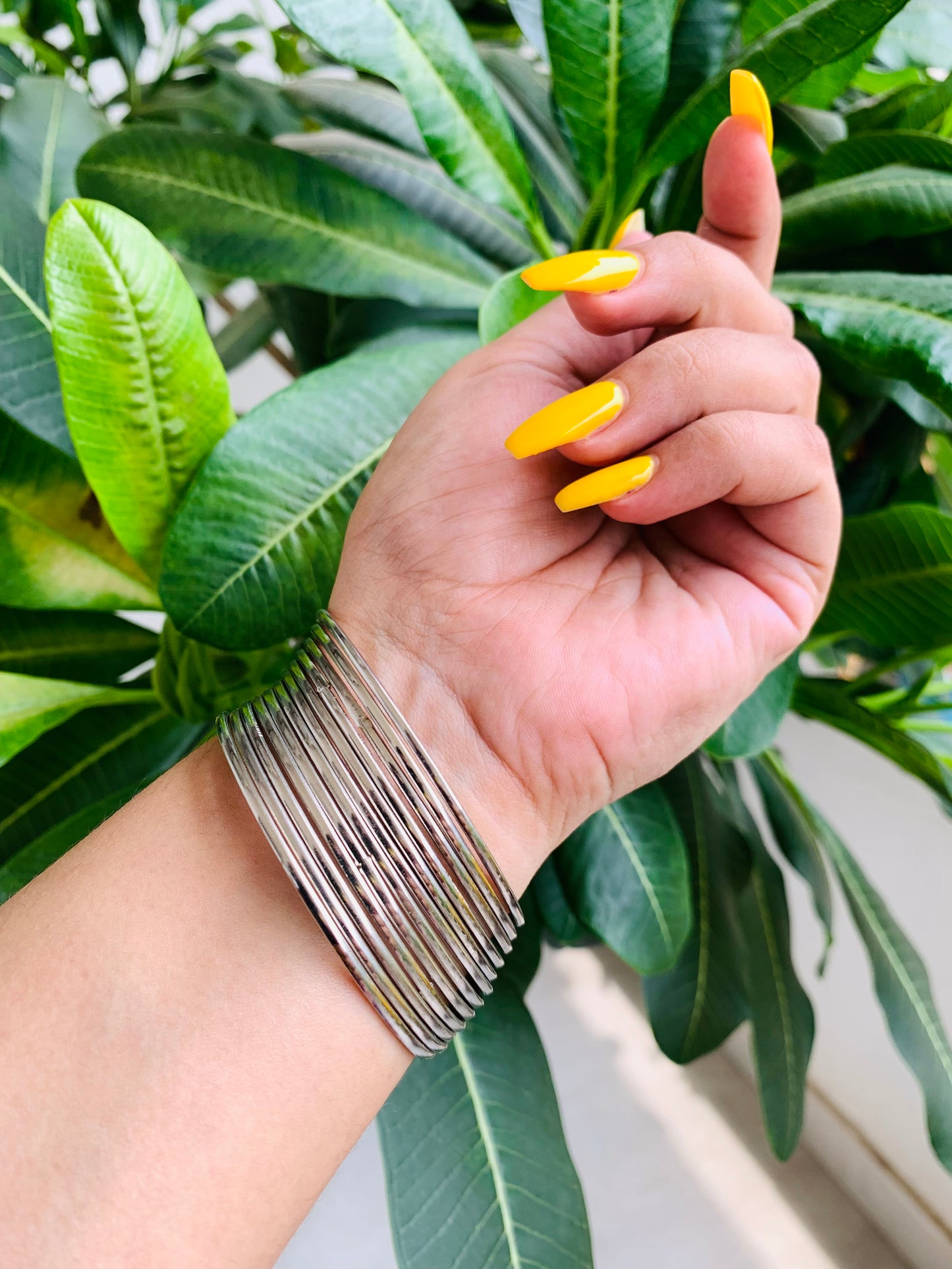 Silver Metal Bangles