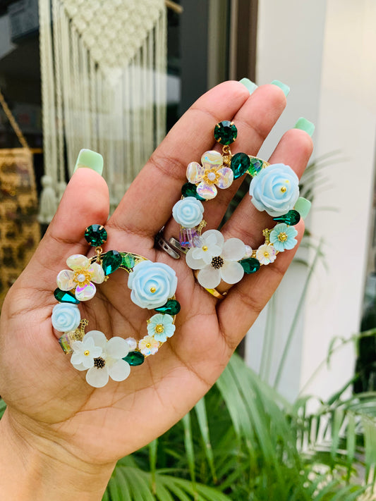 Beautiful Flower Western Earrings