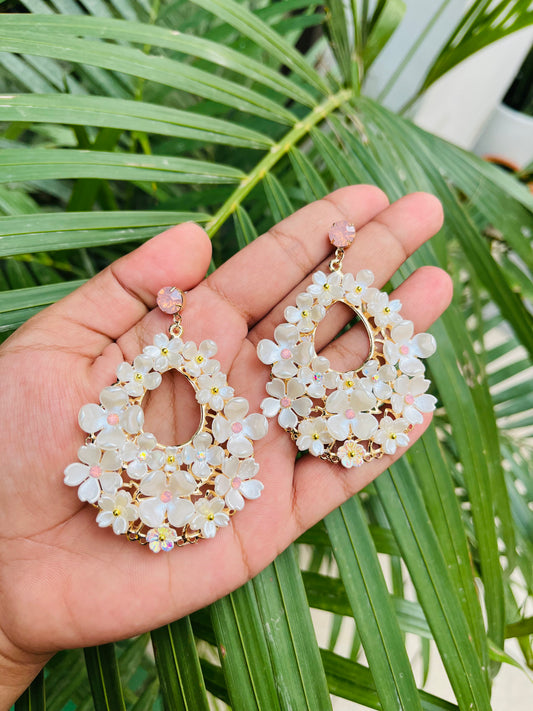 Bone White Western Earrings