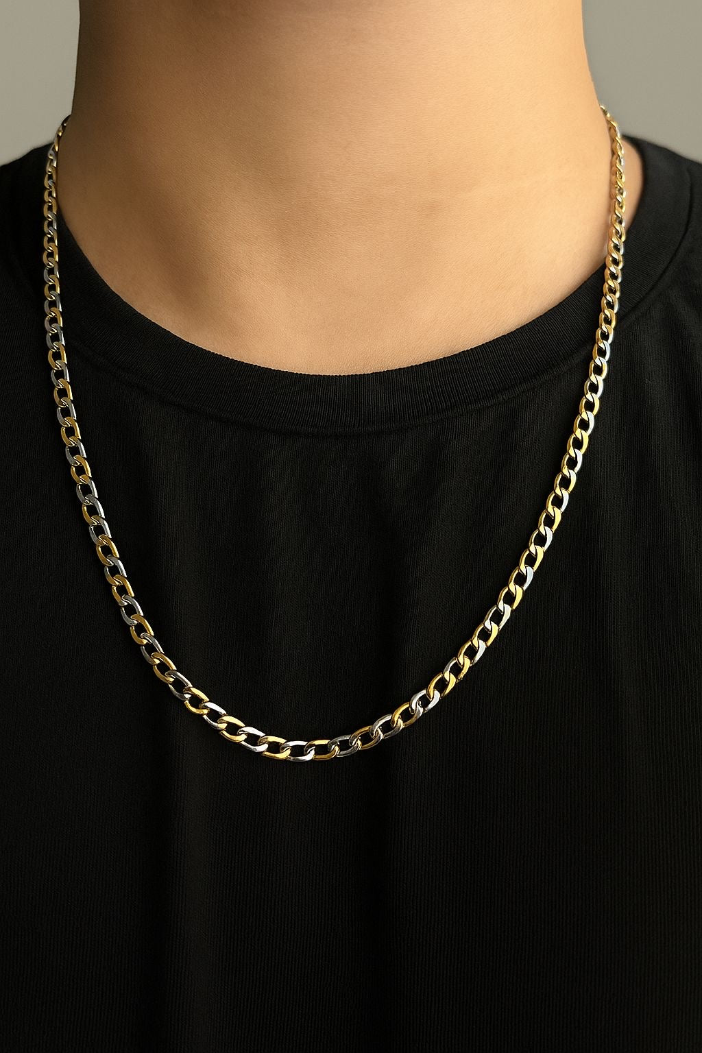 Two-Tone Cuban Link Chain