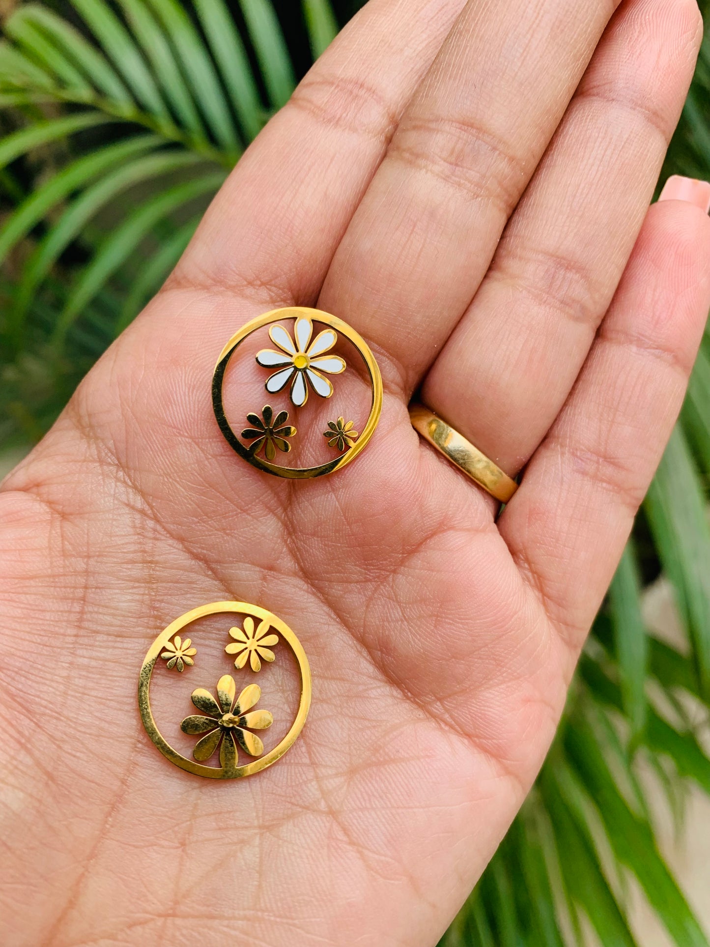 Dainty Flower Design Studs