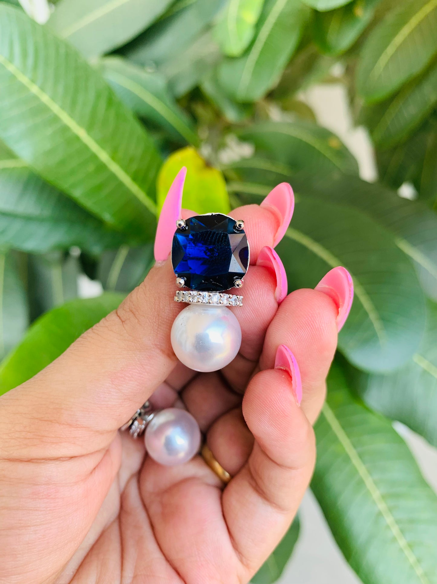 Swarovski Studs With Pearl Drop