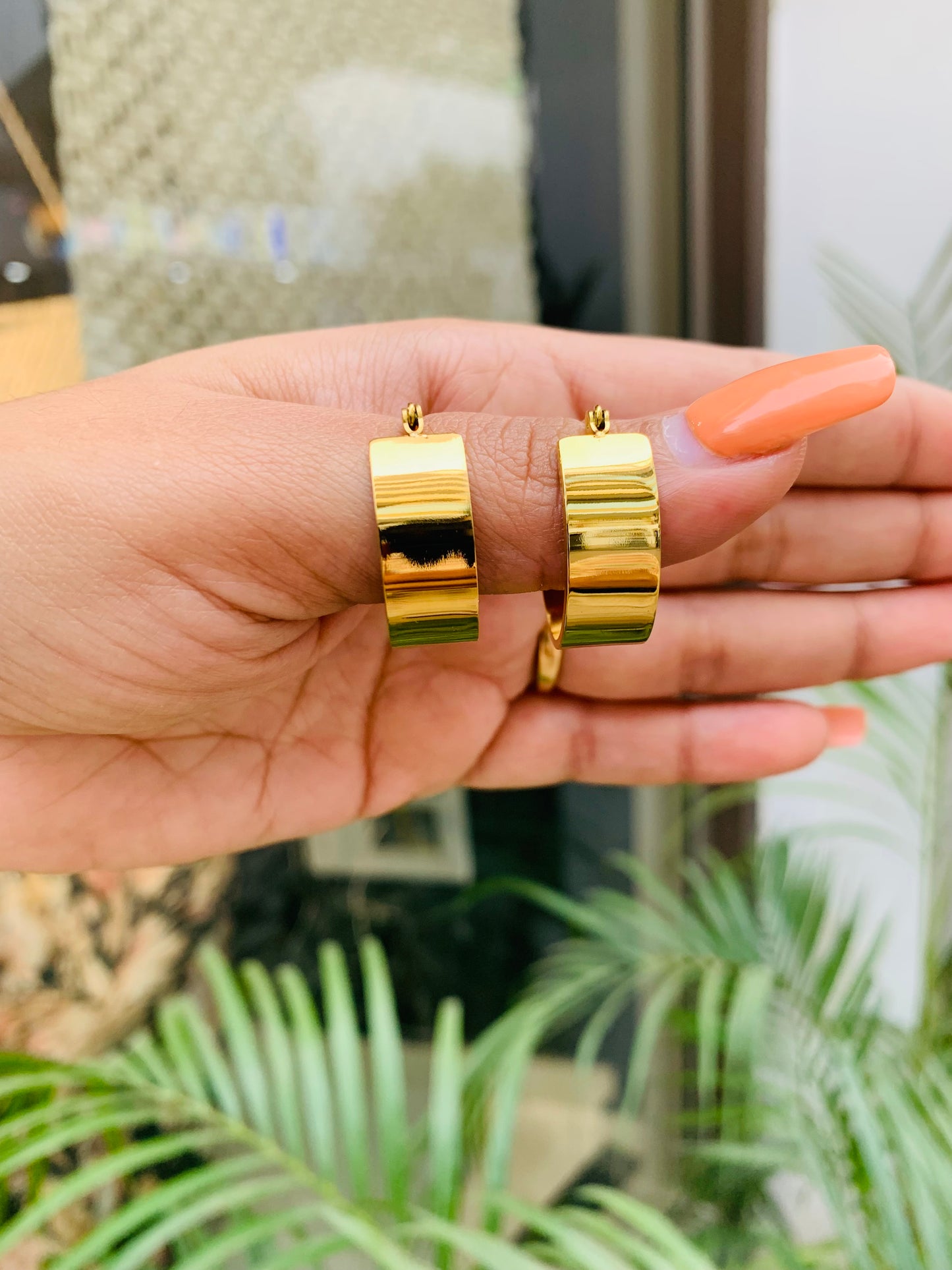 Thick Golden Hoops