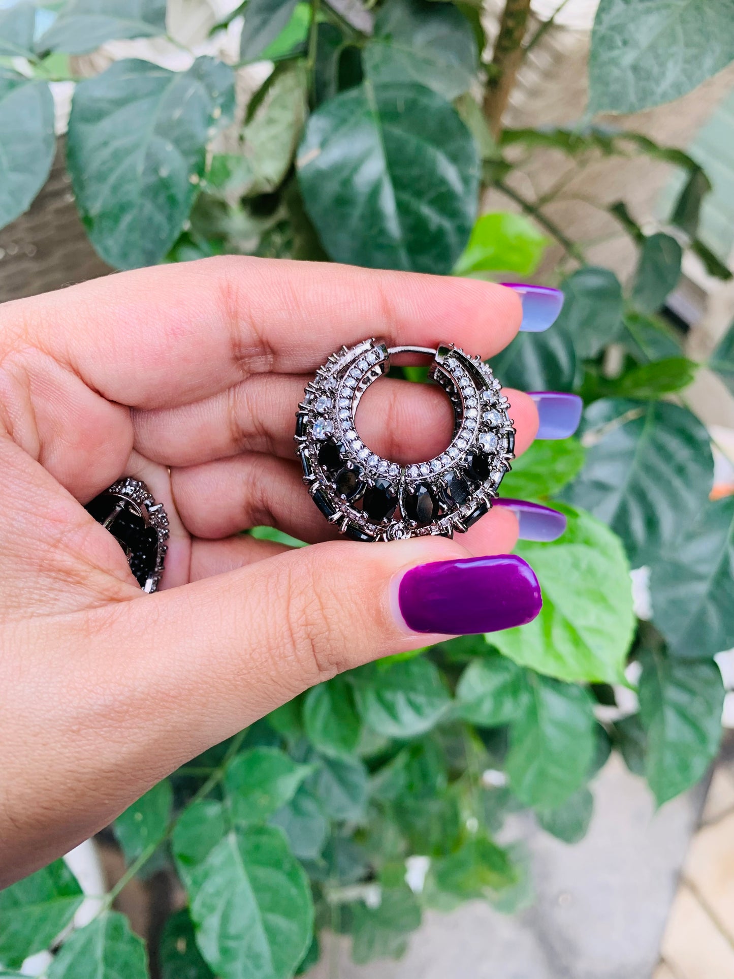 Statement Hoops (baalis) Dark Colors