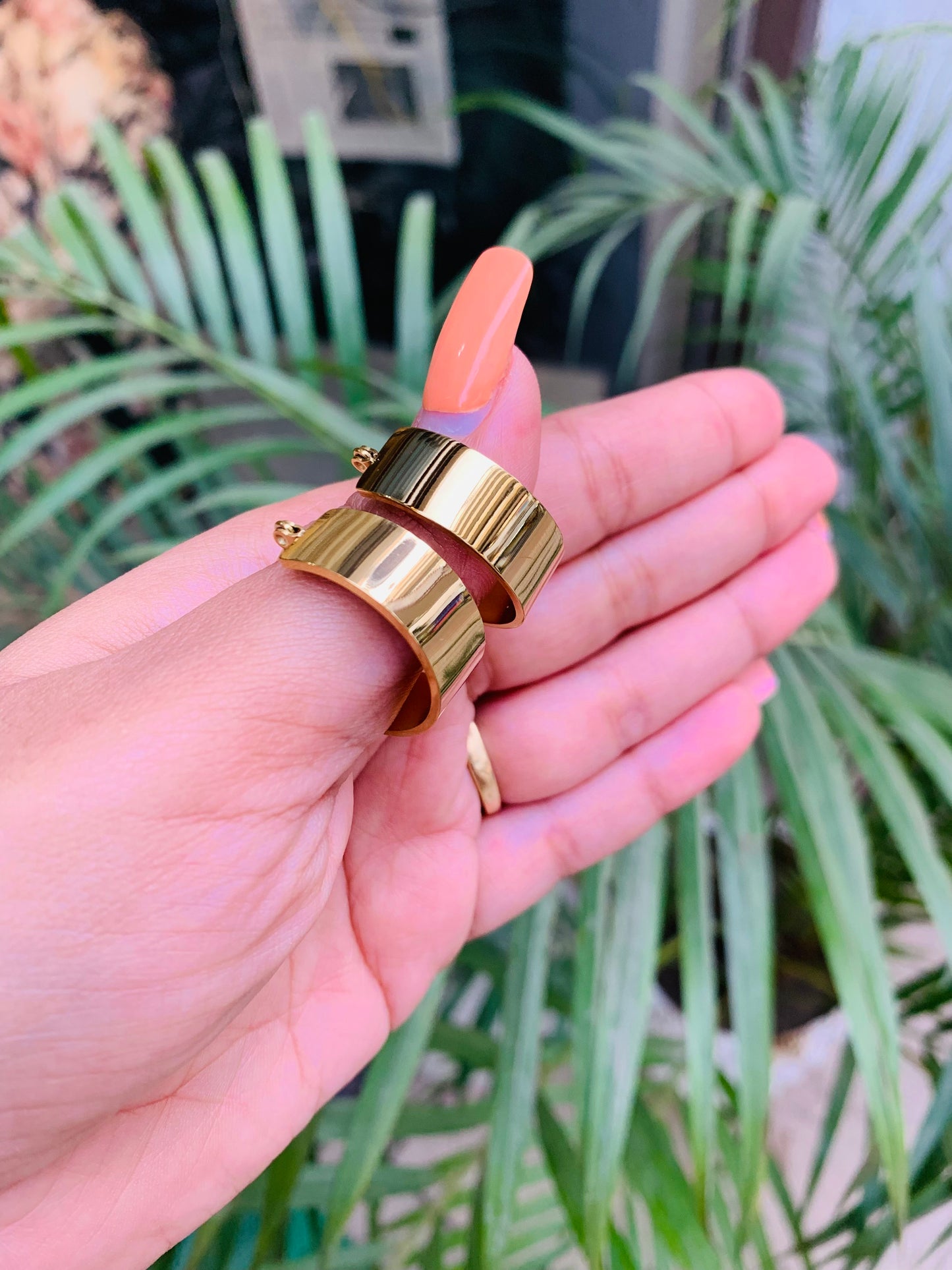 Thick Golden Hoops