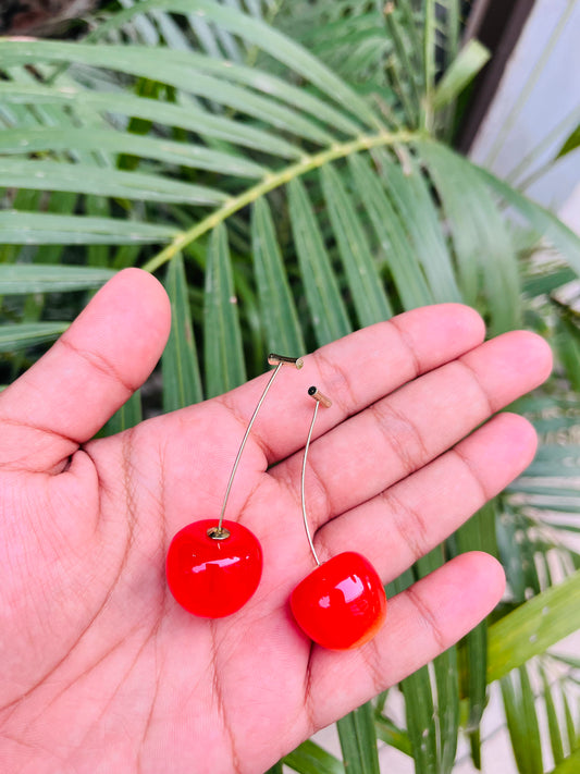 Cherry Drop Western Earrings