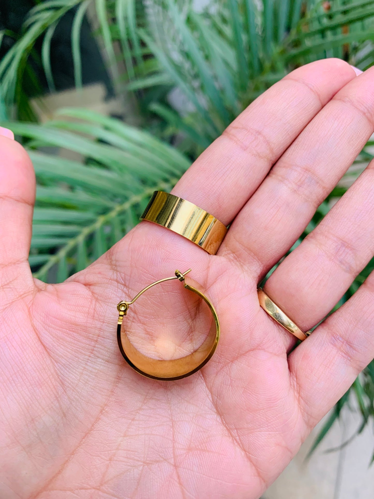 Thick Golden Hoops
