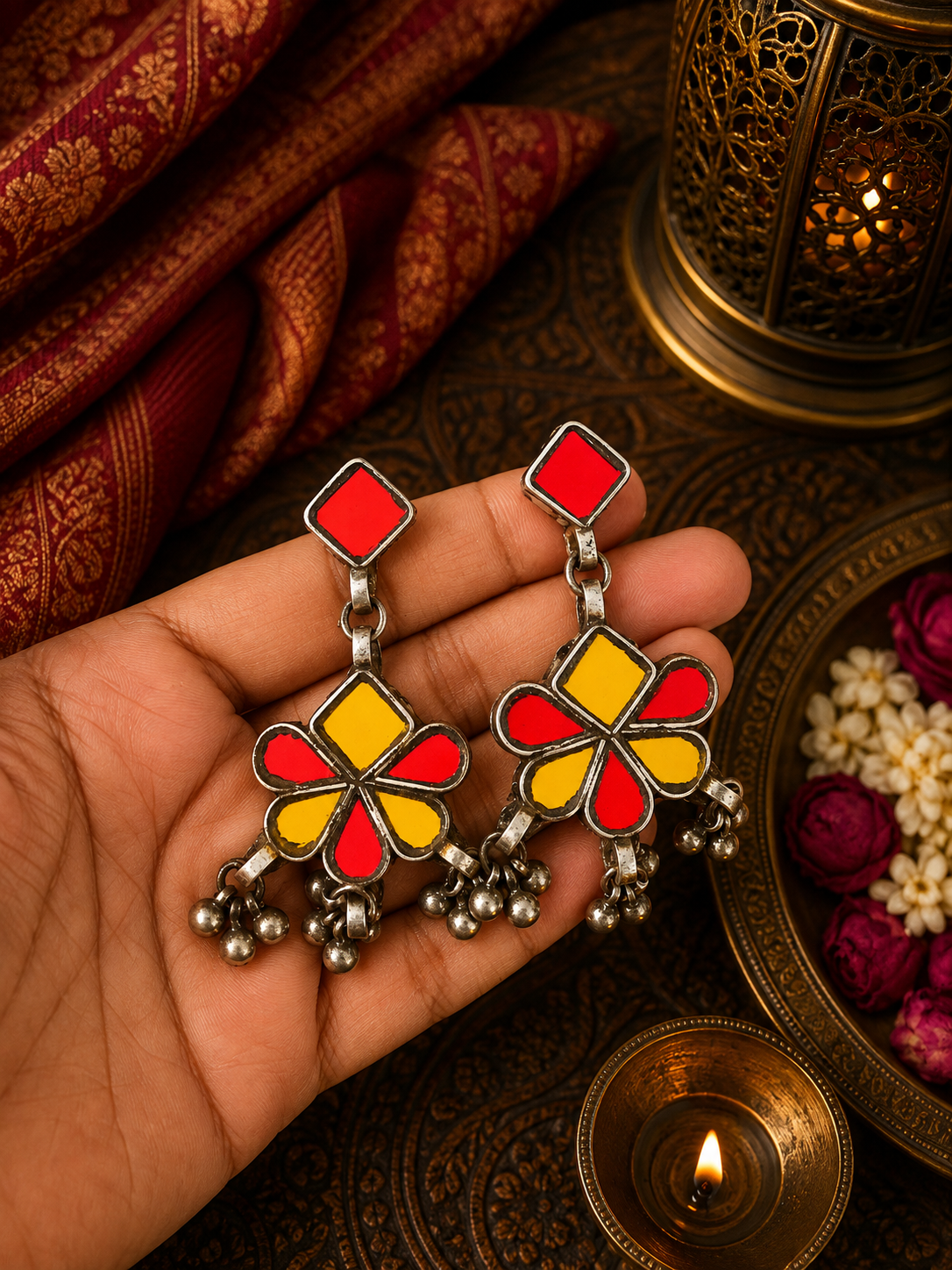 Sonam Afghani Glass Earrings