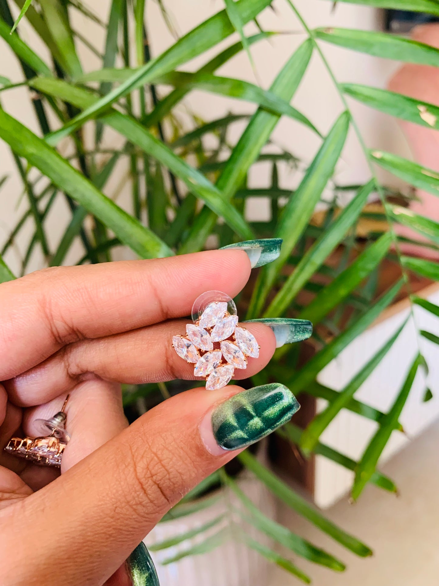 Rose Gold Big AD Studs