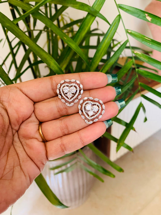 Heart Shaped AD Studs