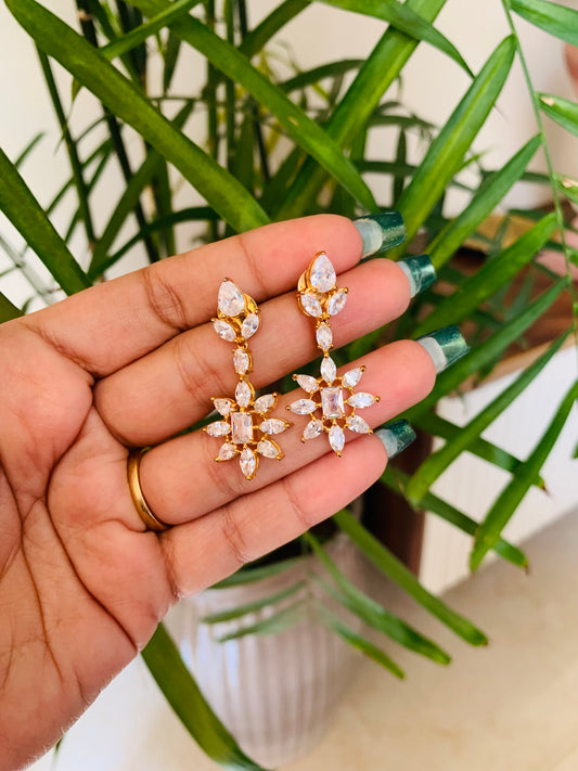 Flower Drop Earrings