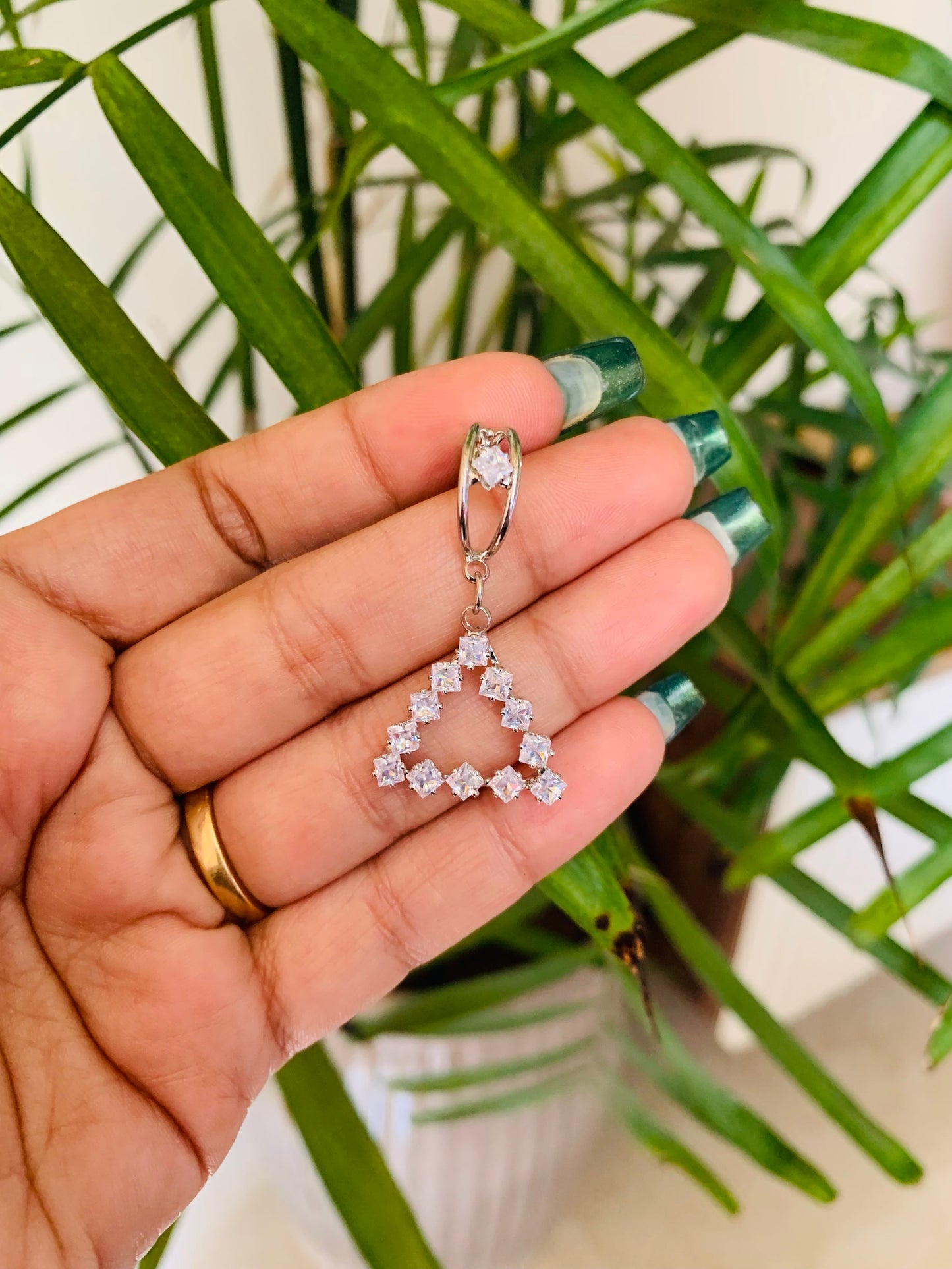 Triangle Drop Earrings