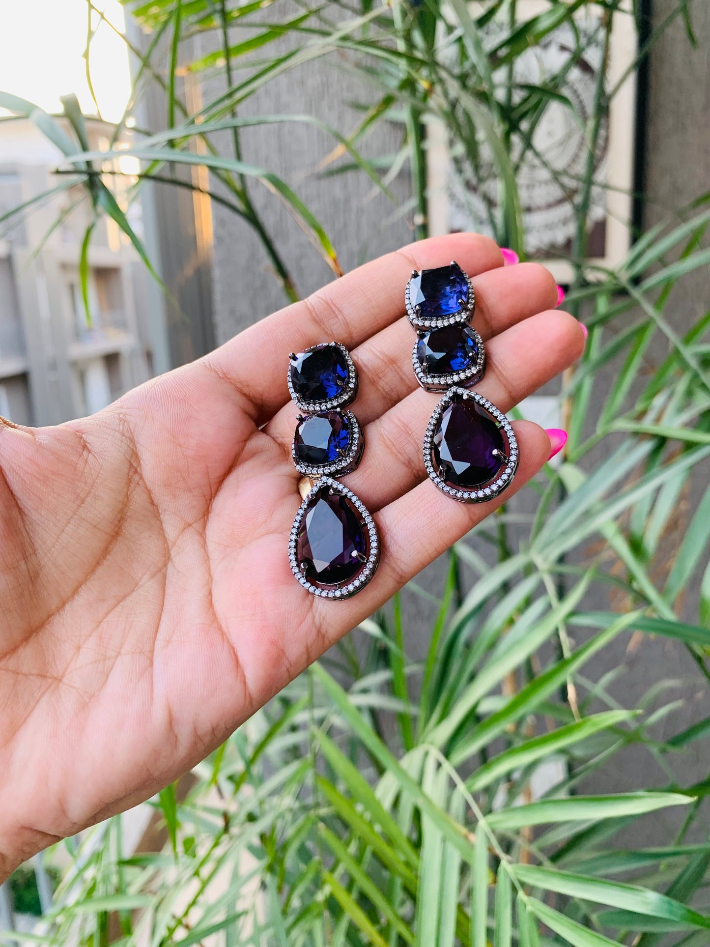 3 Stones Danglers