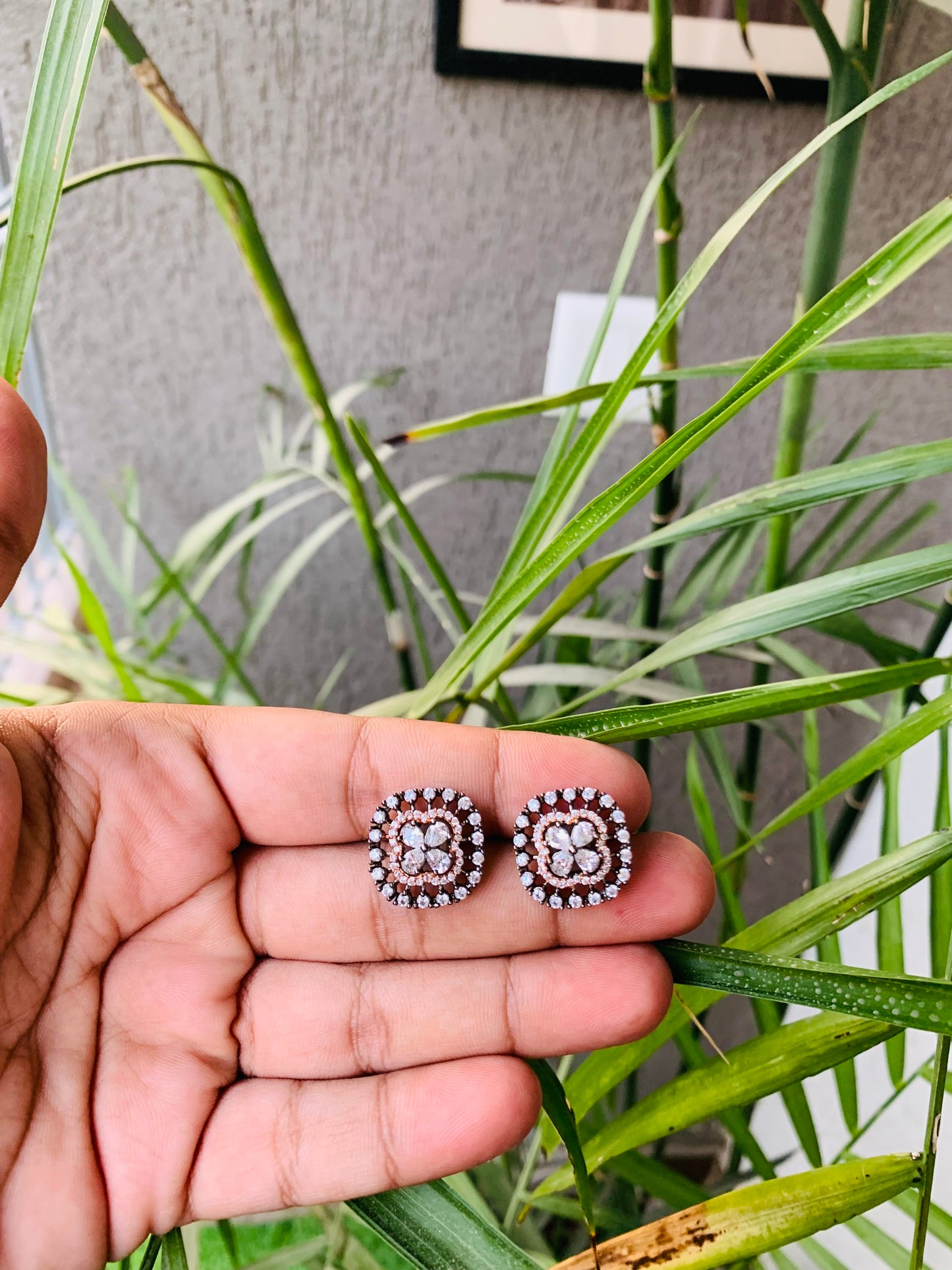 AD Small Square Shaped Studs
