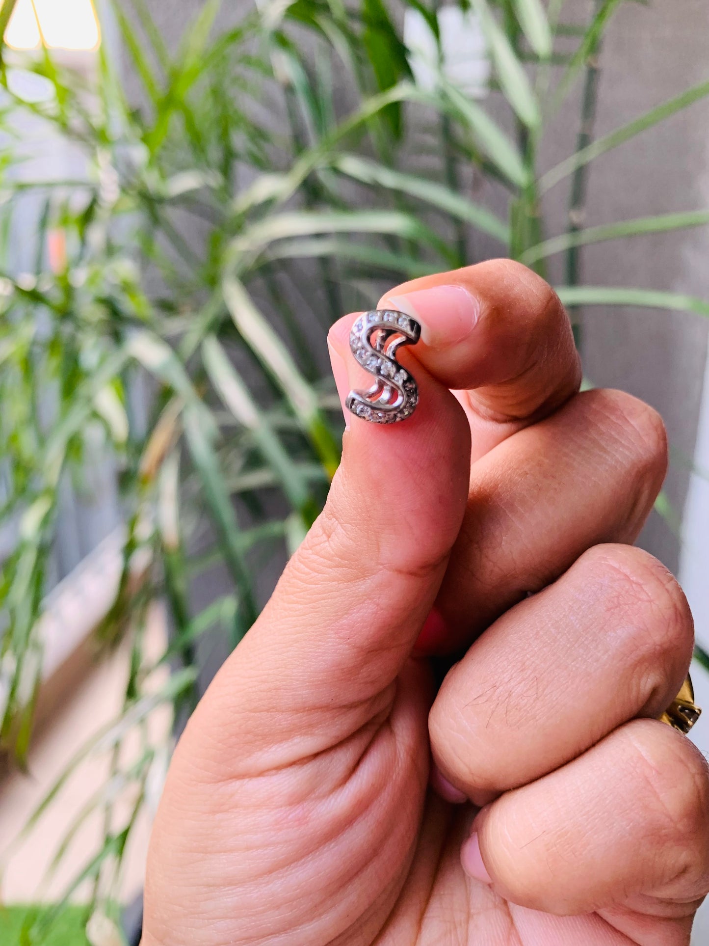 925 Sterling Silver S Shaped Studs