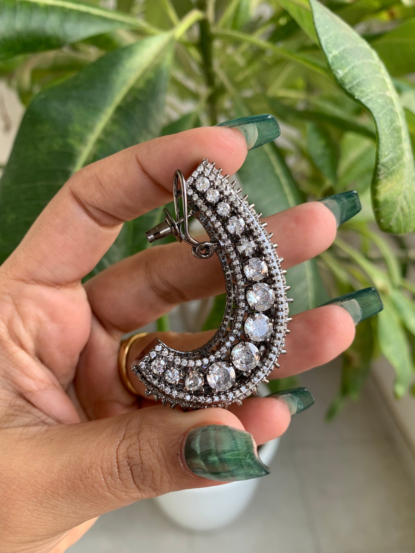 Designer Half Baali Earrings