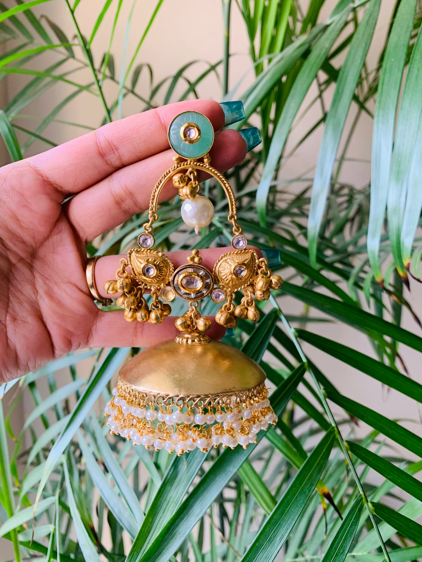 Jumbo Jaipuri Jhumka Earrings
