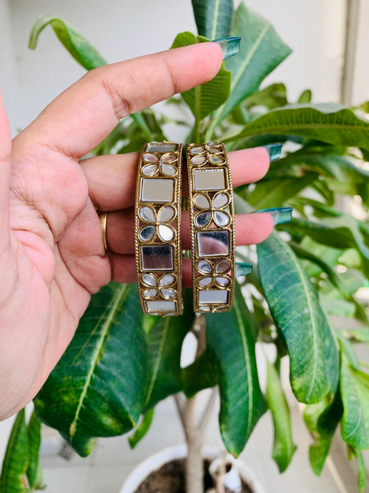 Mirror Matte Gold Bangles