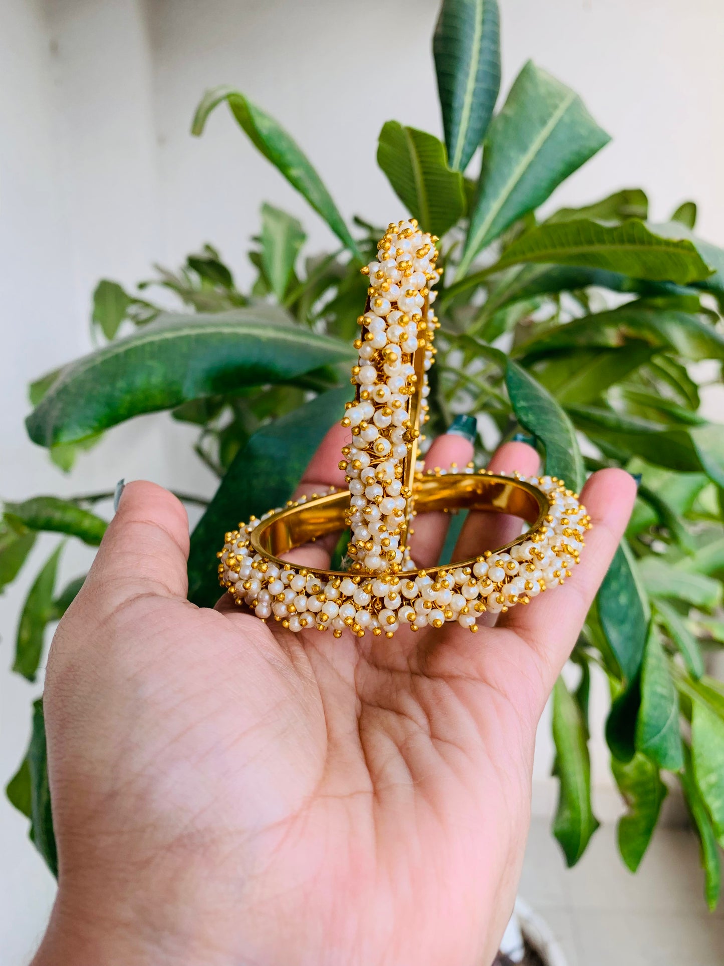 Gajra Pearl Bangles