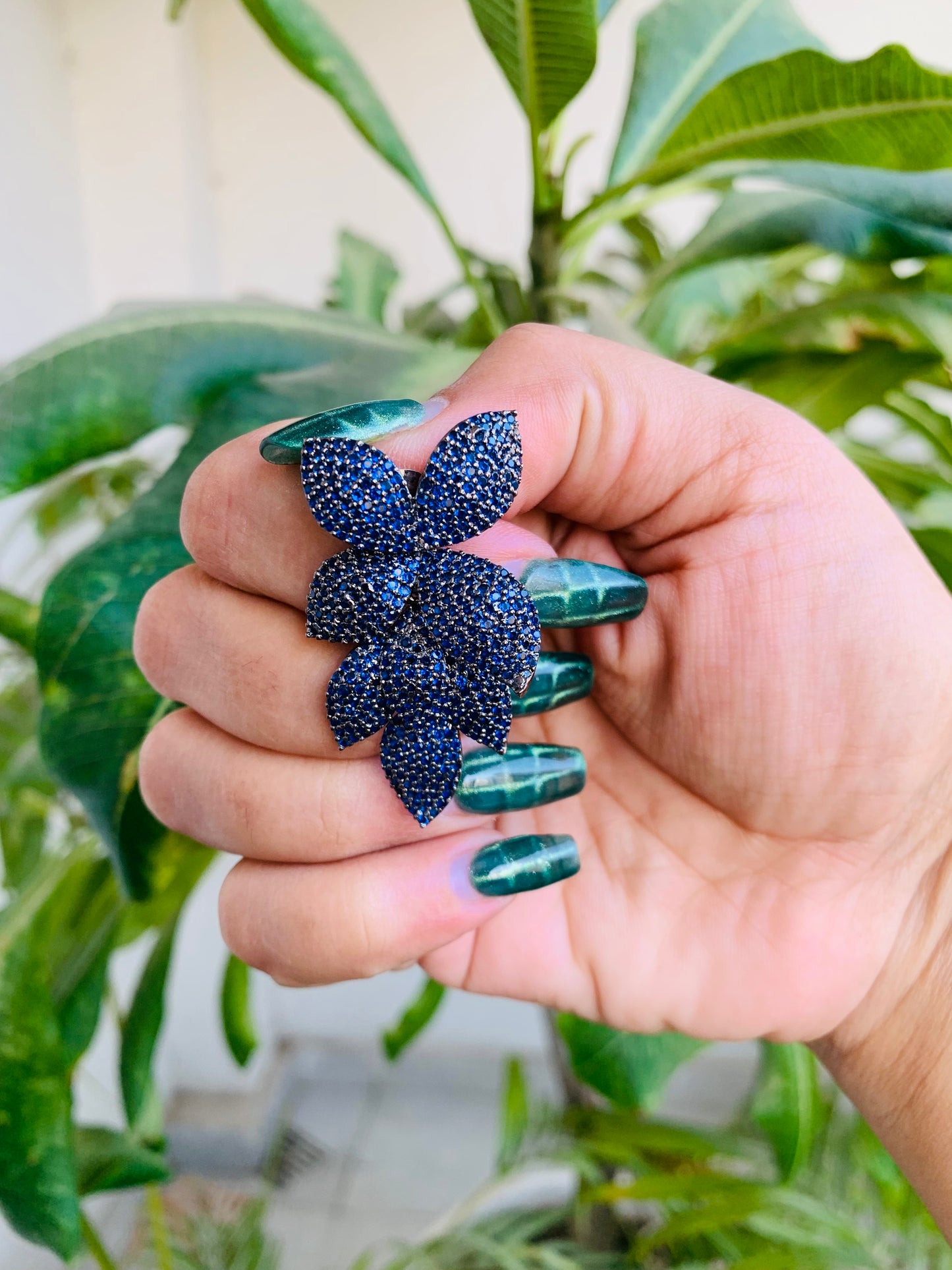 Leaf Pattern MicroAd Danglers