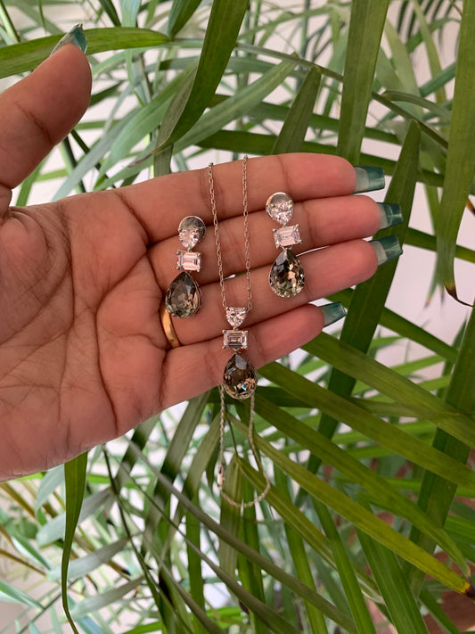 Olive Green Pendant Set