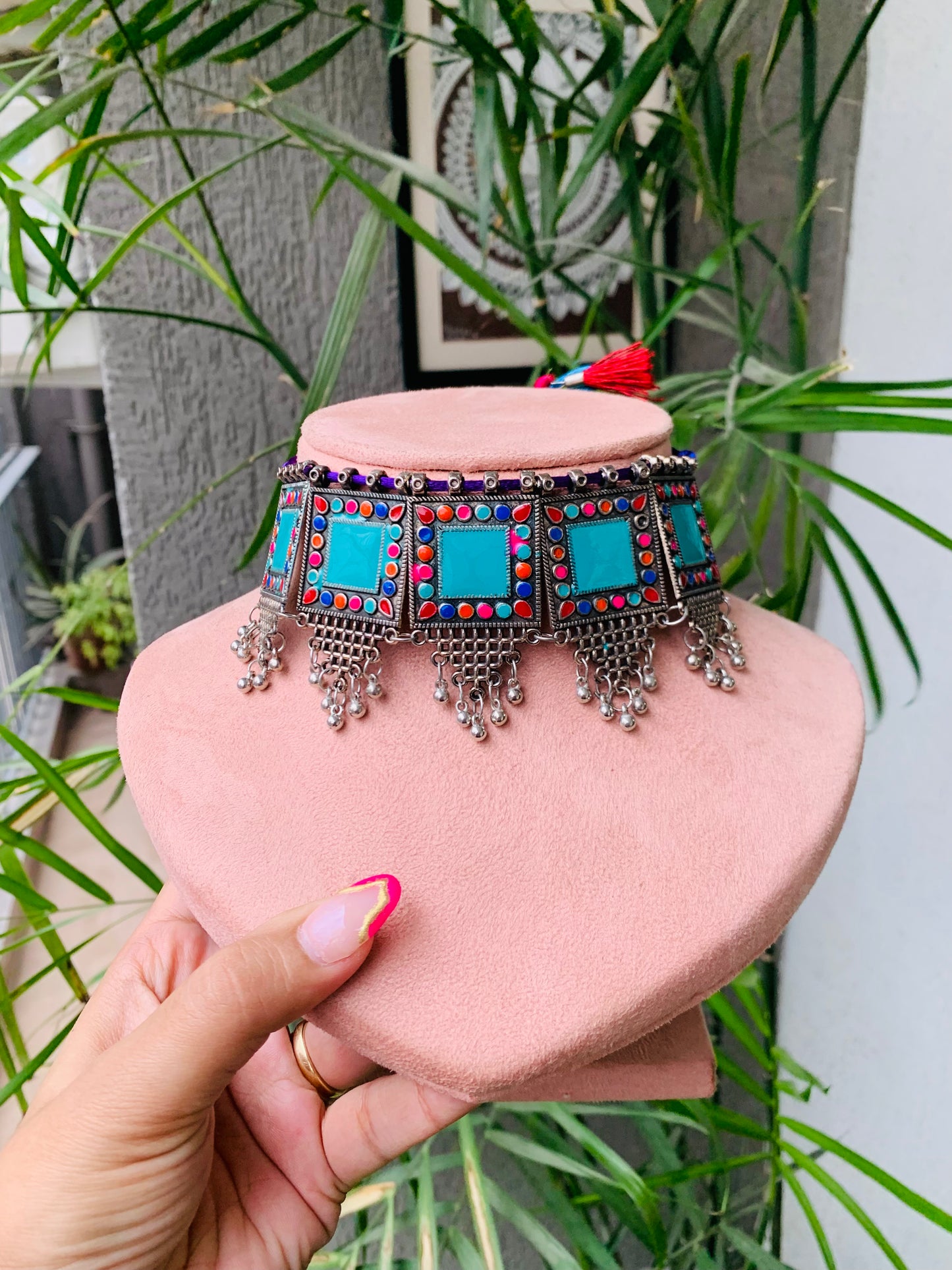 Multicolor Meenakari Choker