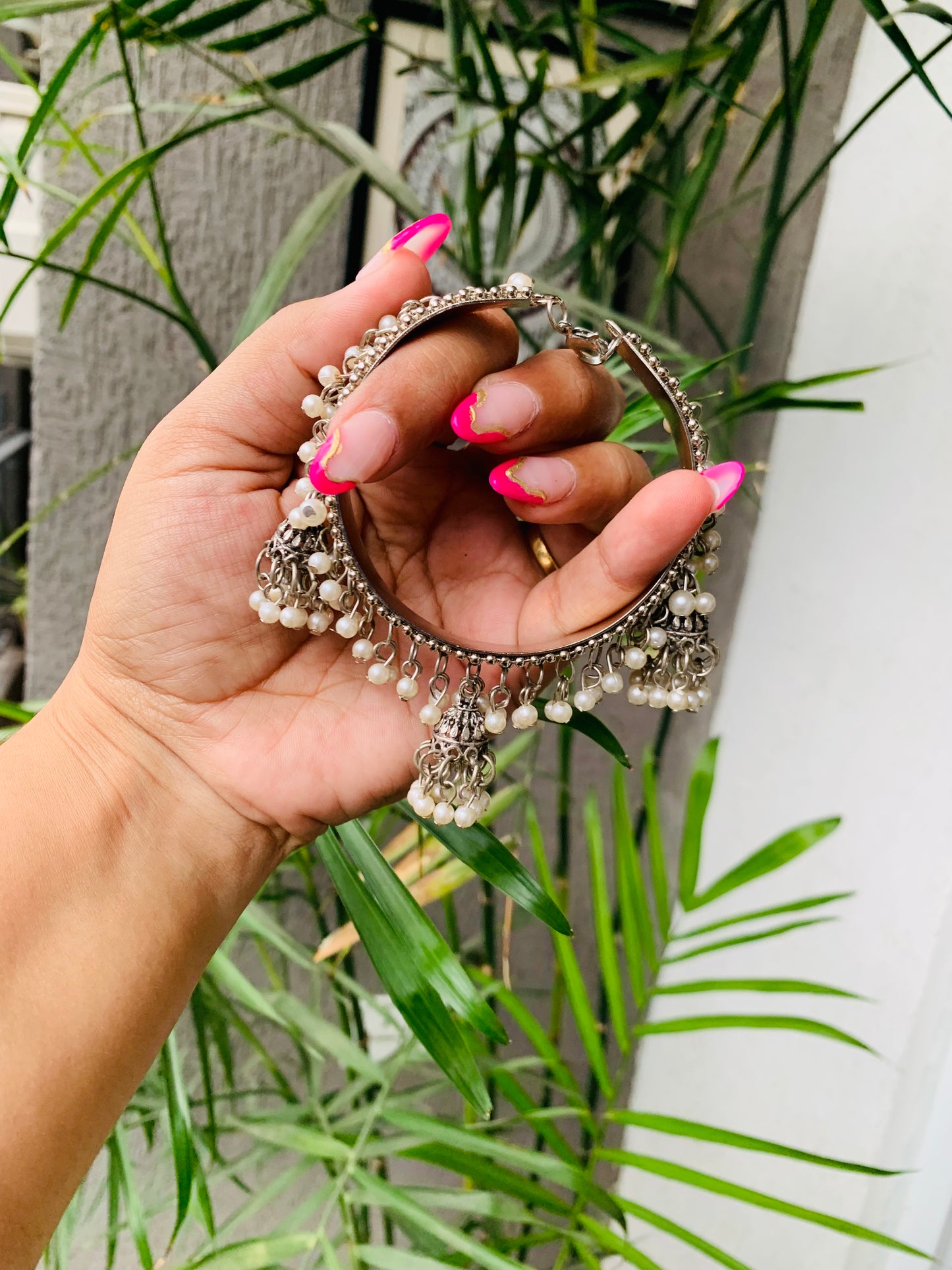 Jhumka Pearls Choker Set