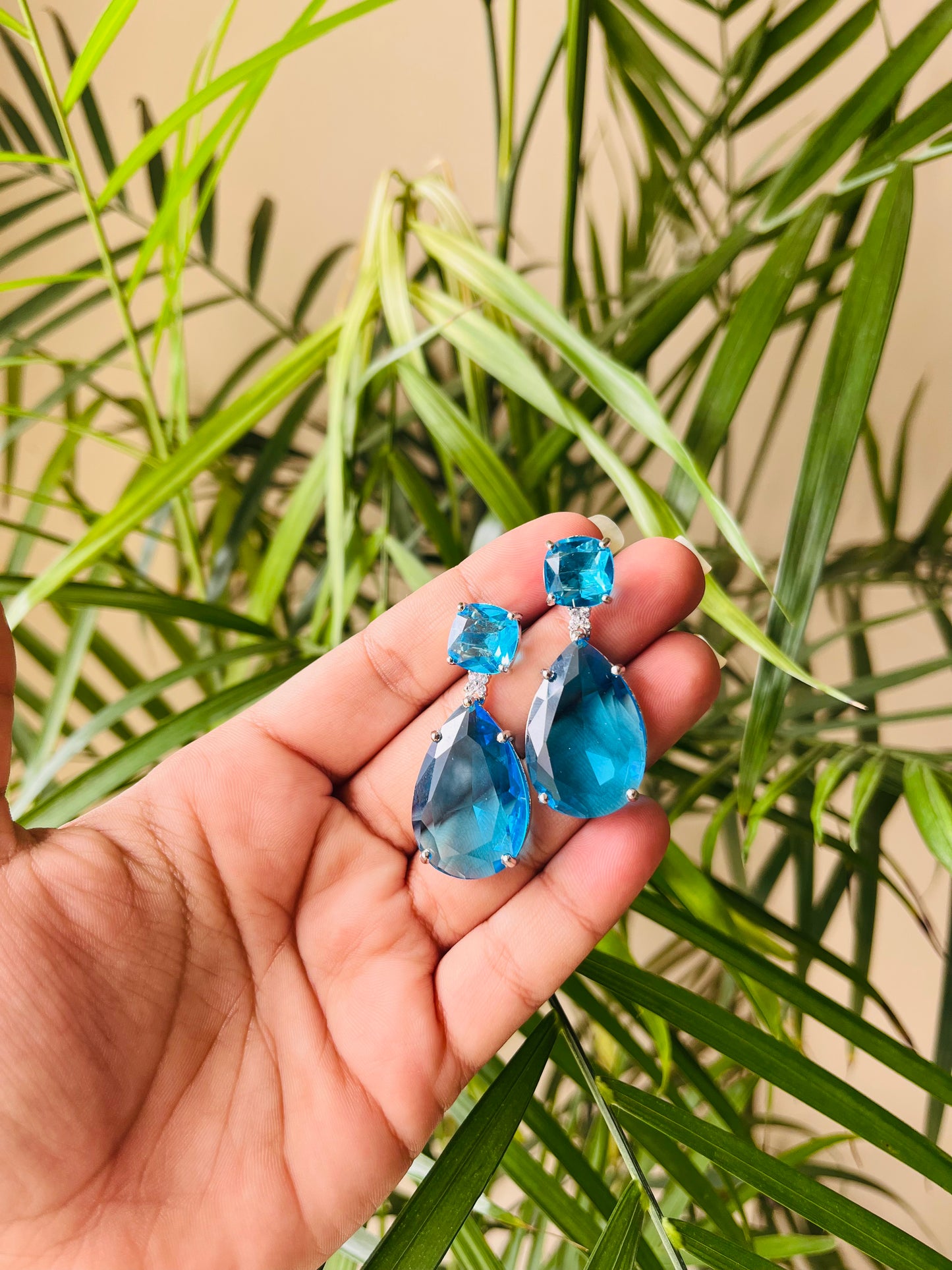 Tear Drop Statement Earrings