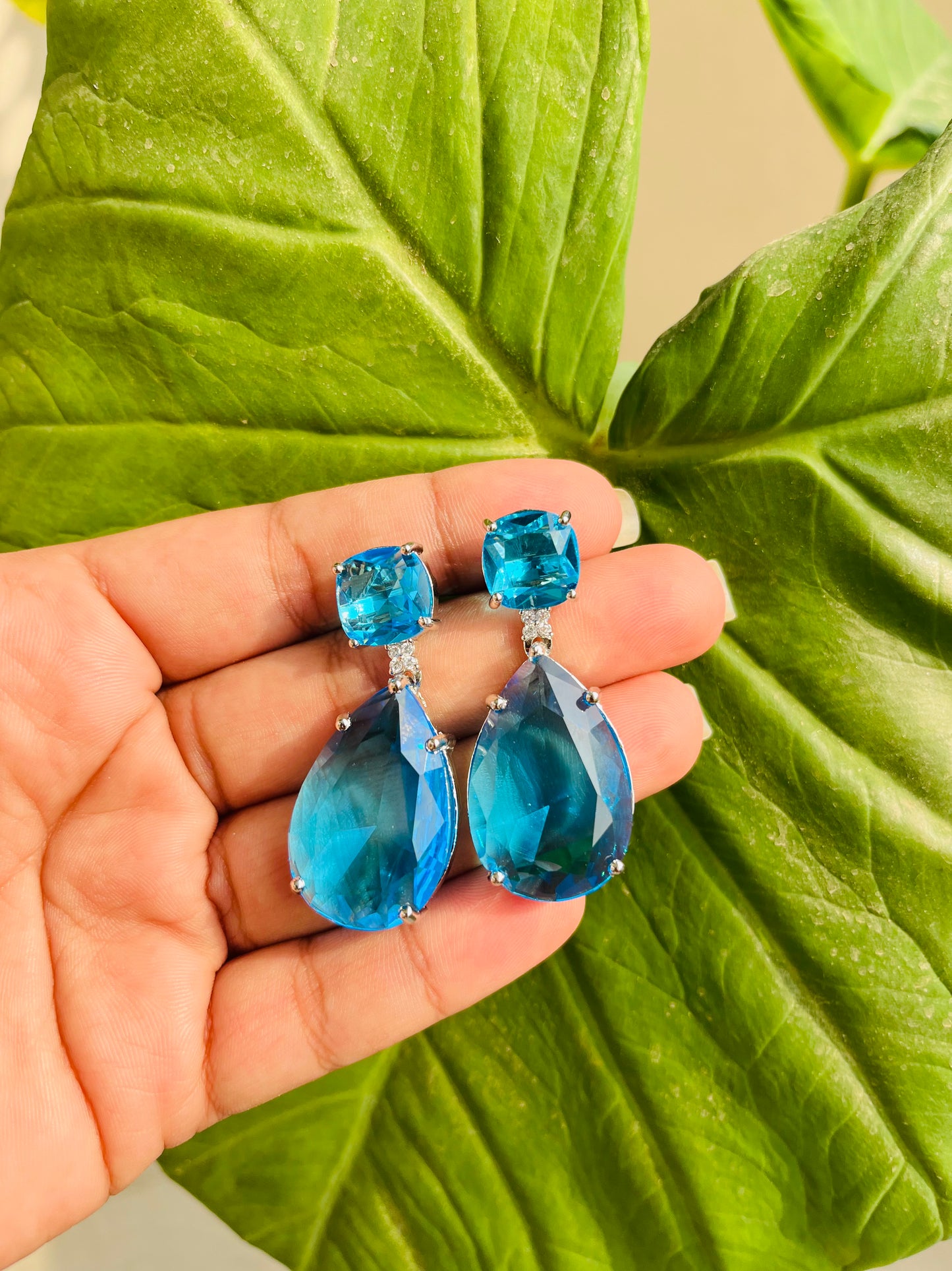Tear Drop Statement Earrings