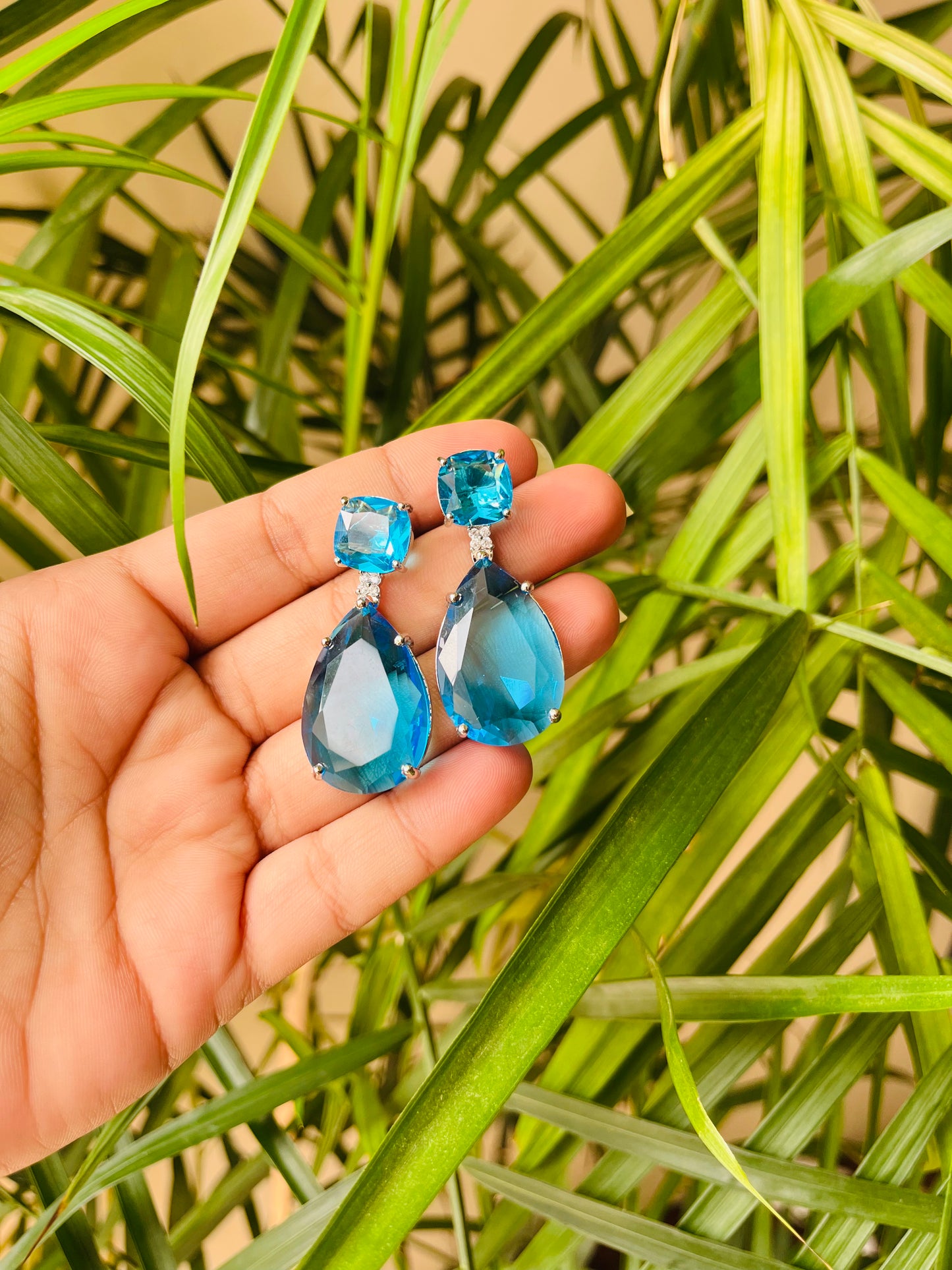 Tear Drop Statement Earrings