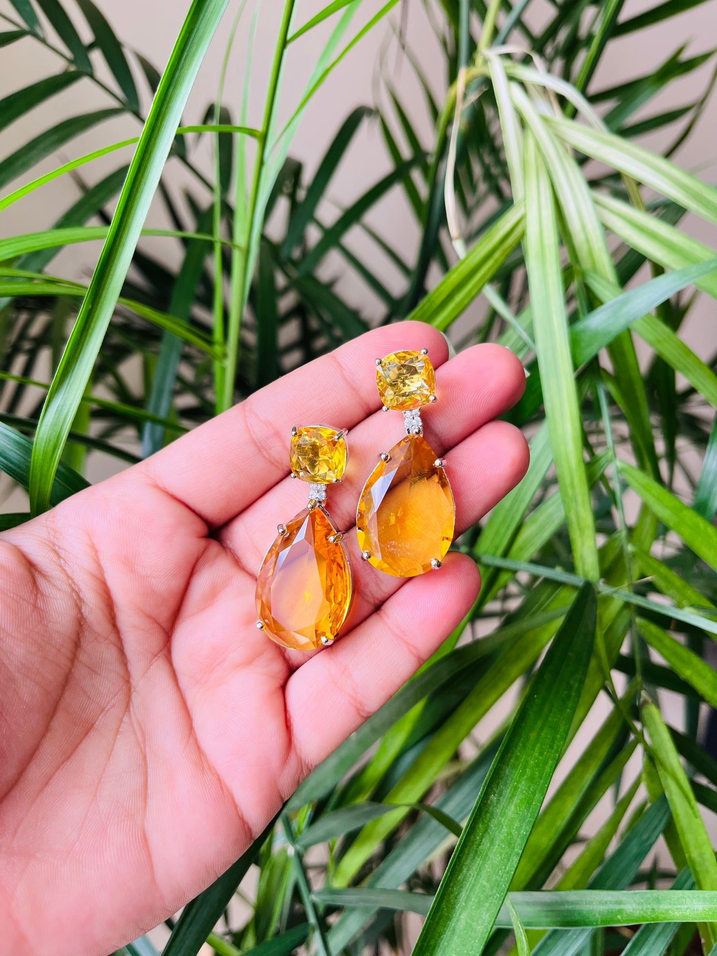 Tear Drop Statement Earrings