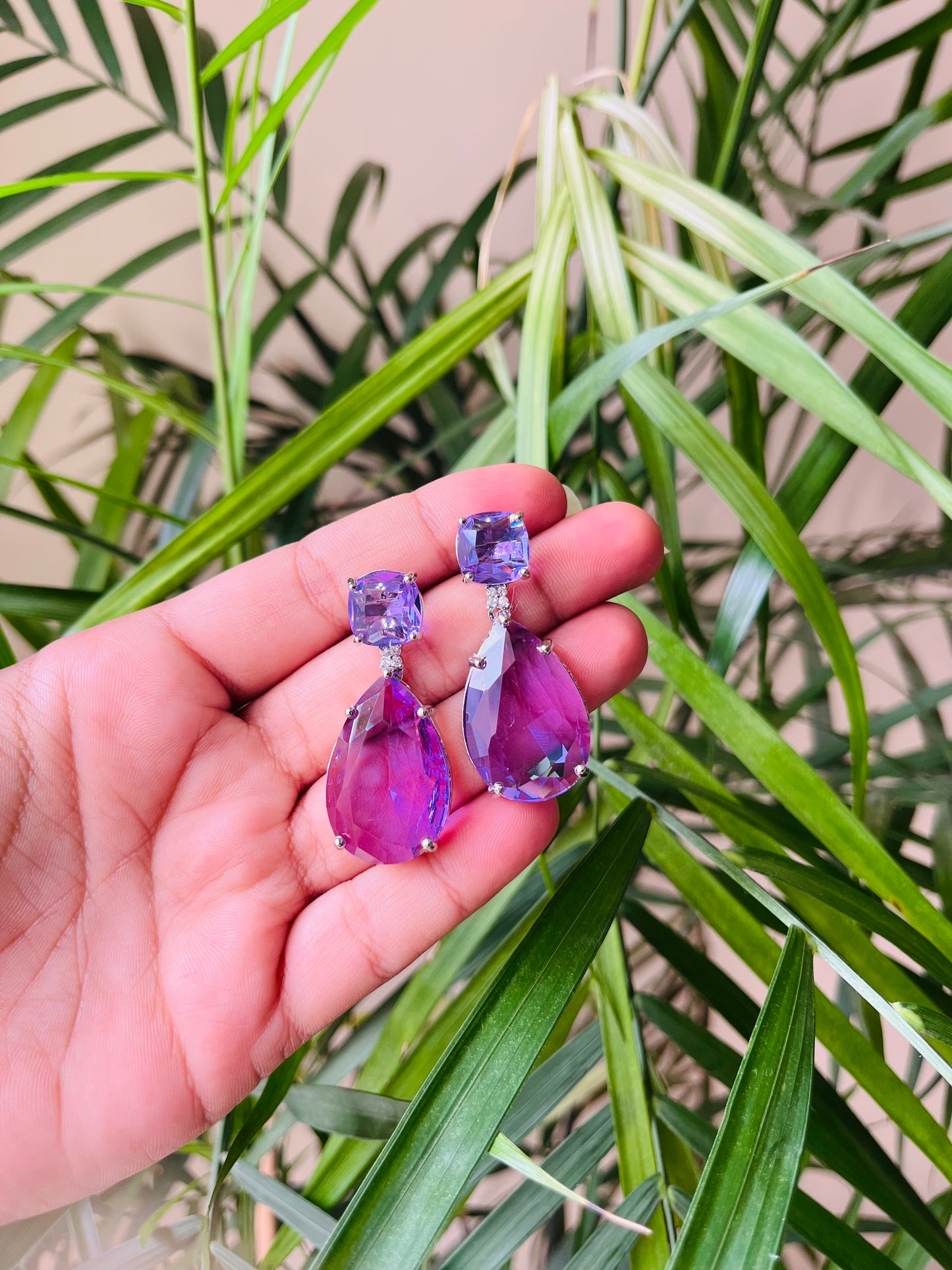 Tear Drop Statement Earrings