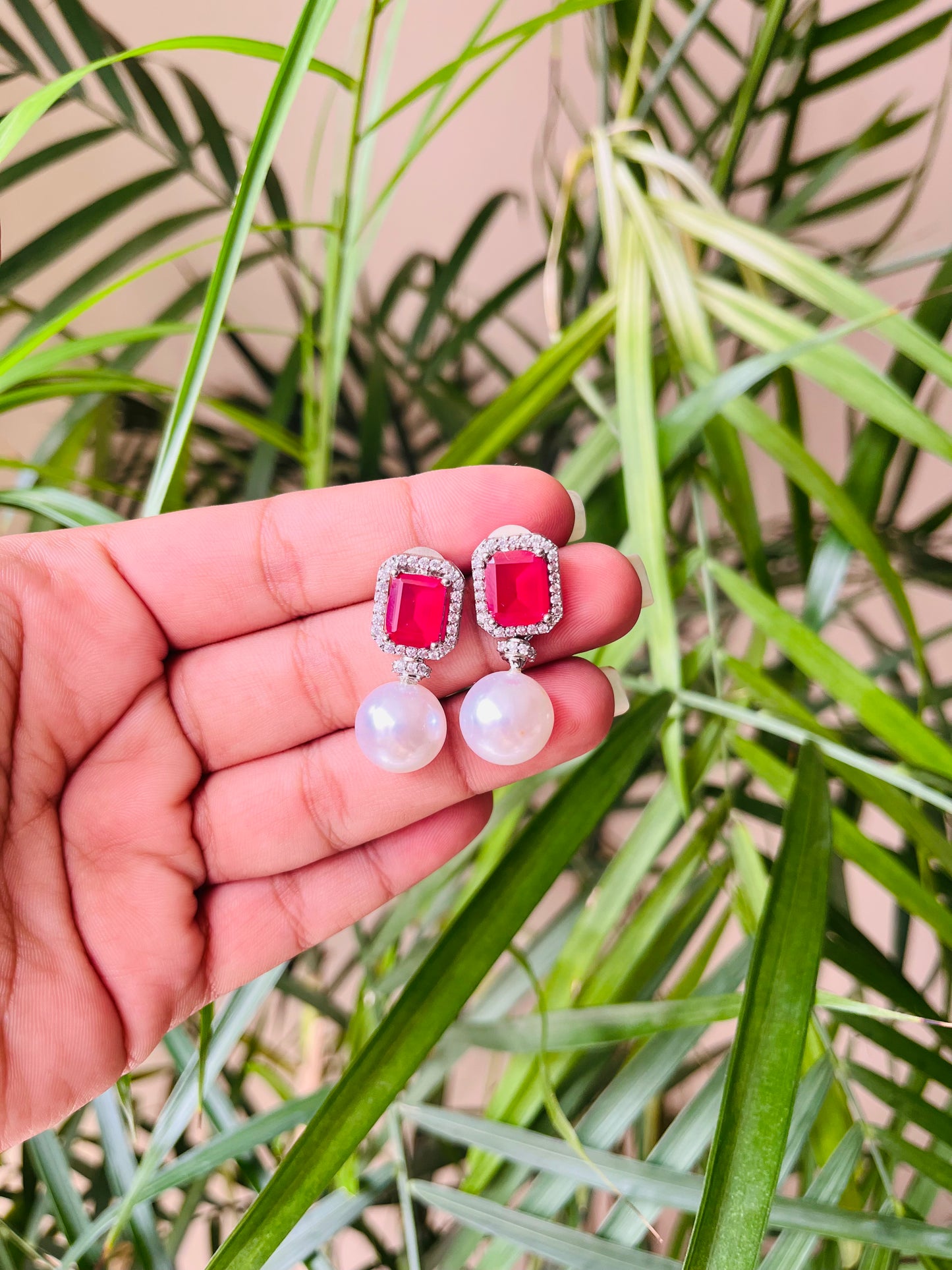Small Pearl Drop Studs