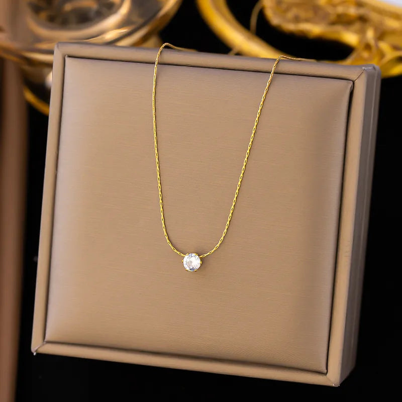 Solitaire Spark Necklace