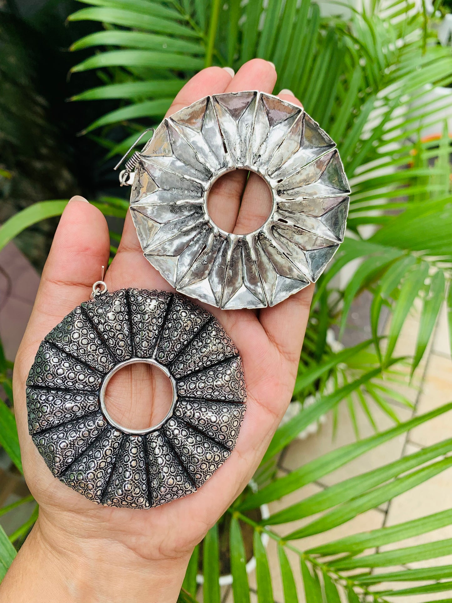 Jumbo Round Earrings