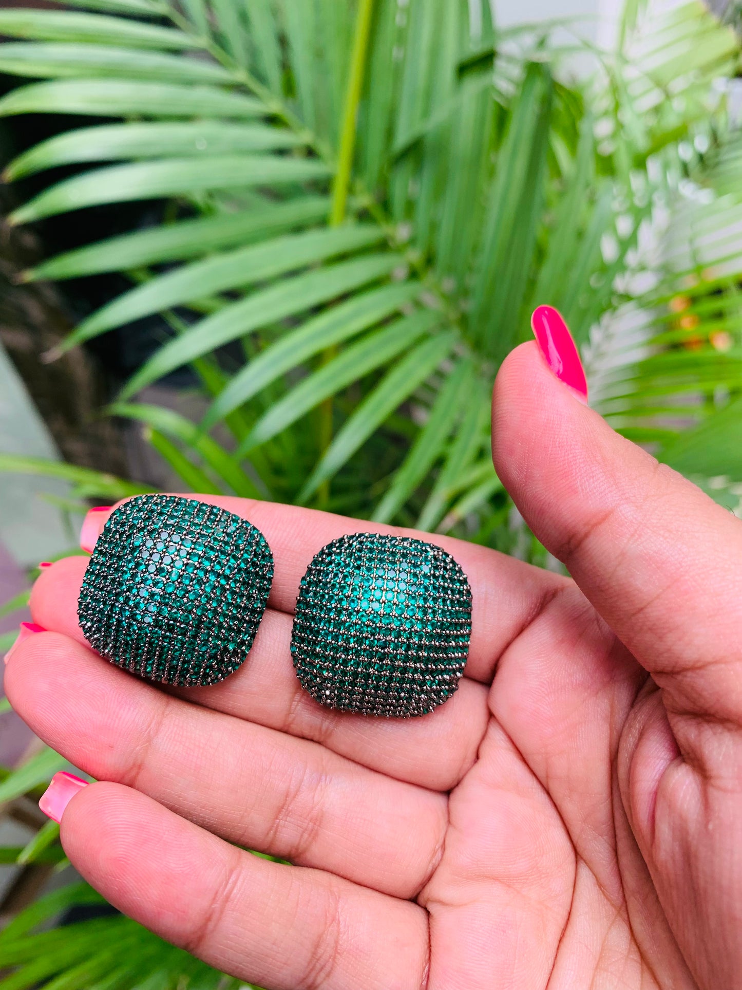 American Diamond Square Studs
