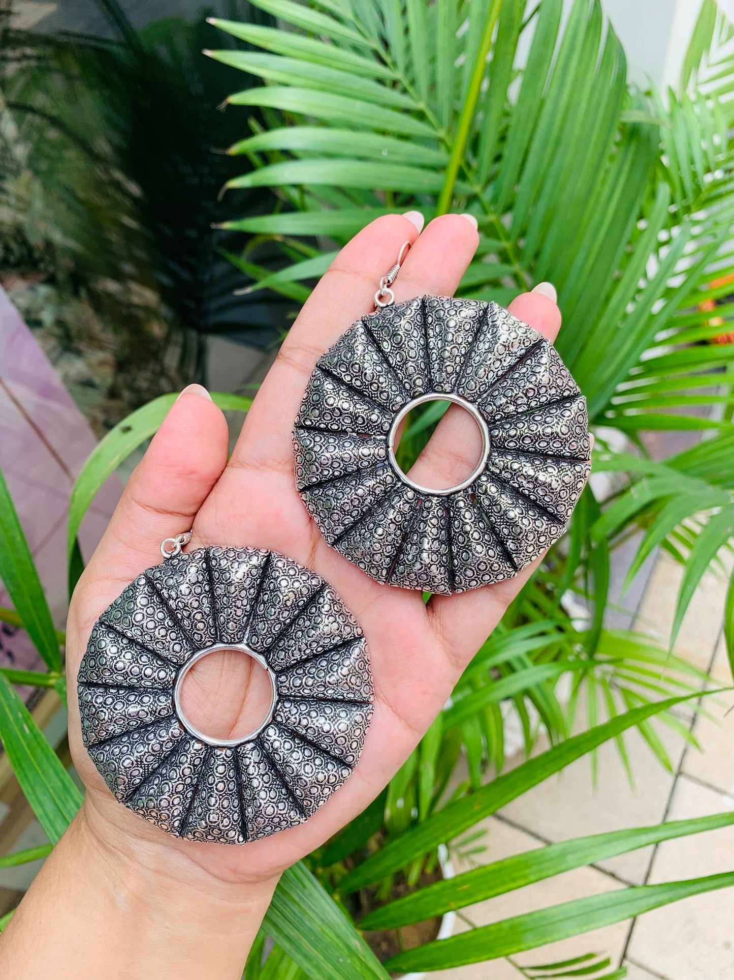 Jumbo Round Earrings