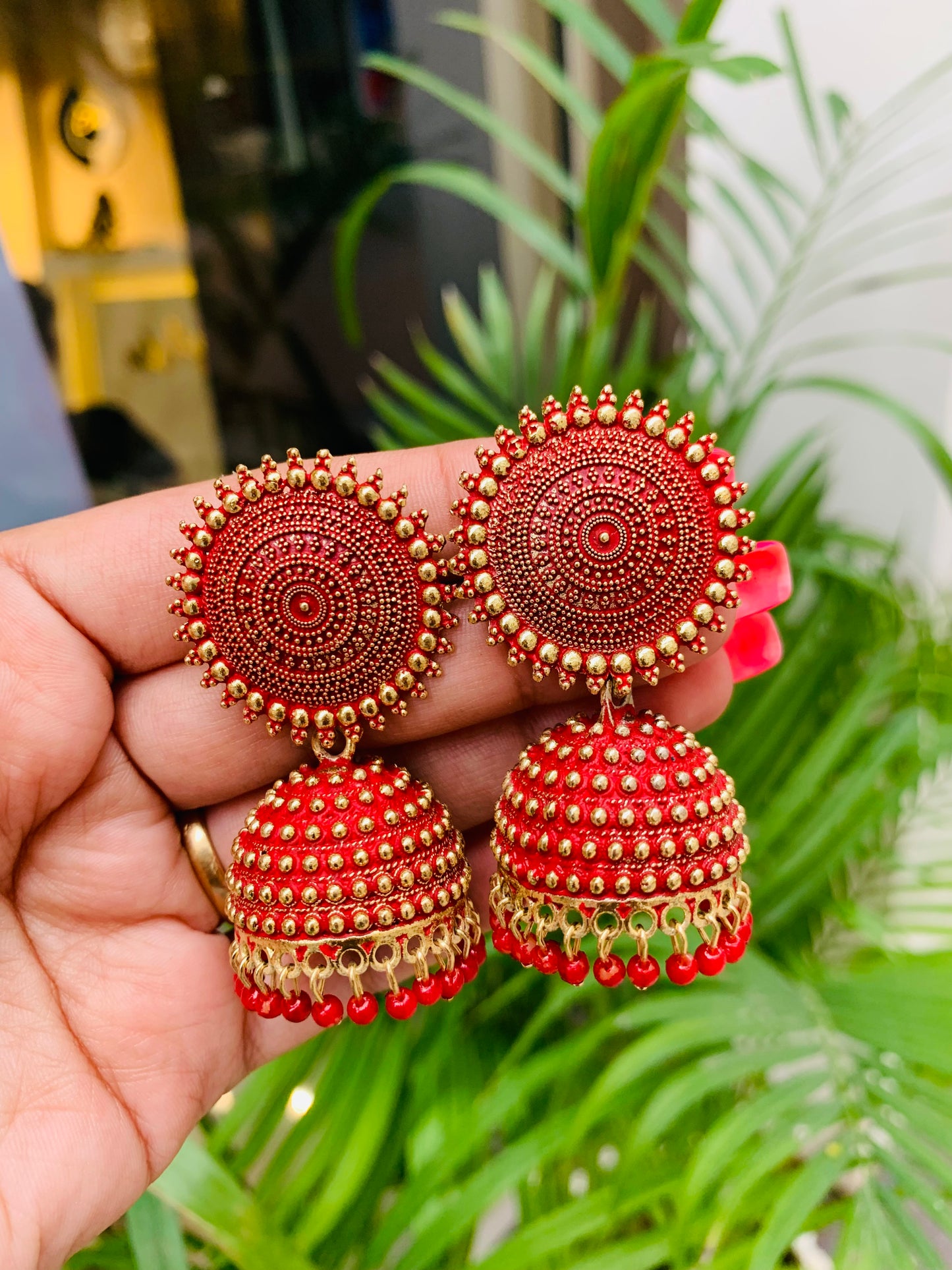 Round Stud Jhumka