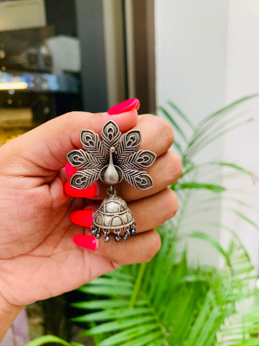 SLA Small Peacock Jhumka